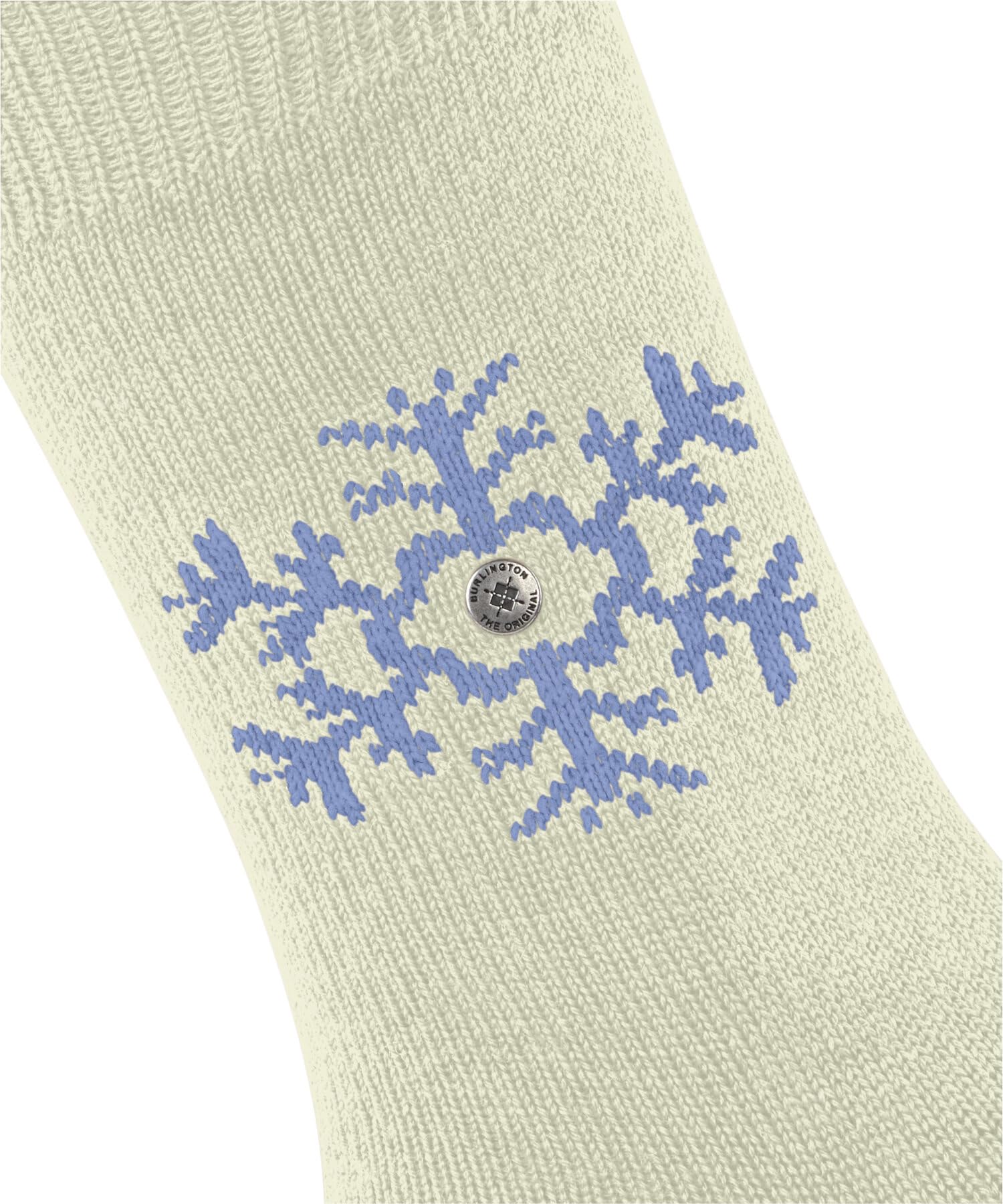 burlington-snowstar-socken-wolle-wei-ivory-fair-isle-stern image 3