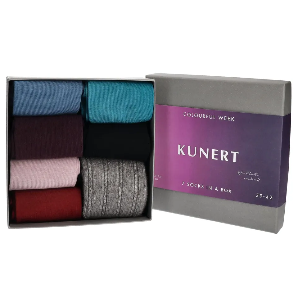 kunert-liz-colourful-week-box-socken-komfortbund-35-38 image 1