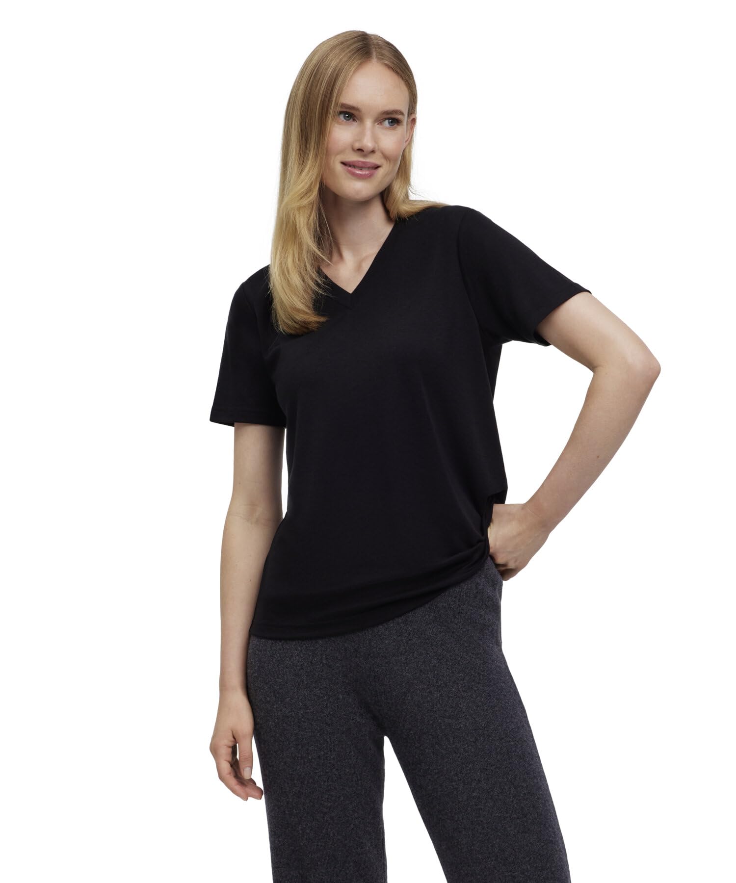 falke-cotton-touch-basic-kurzarmshirt-damen-wei-lyocell image 8