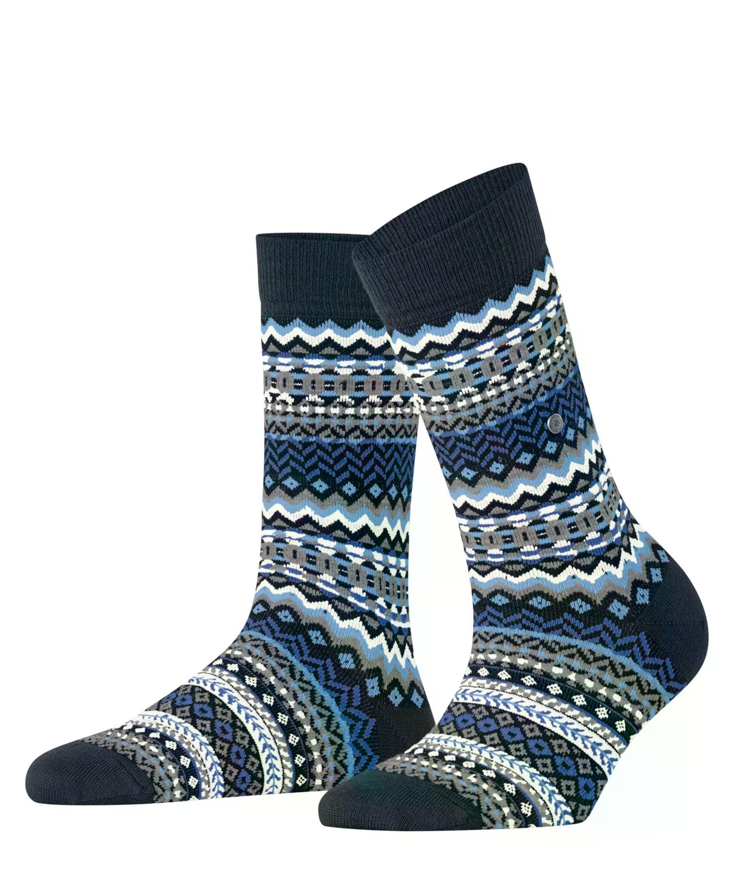 burlington-fair-isle-socken-damen-wolle-rot-wineberry image 7