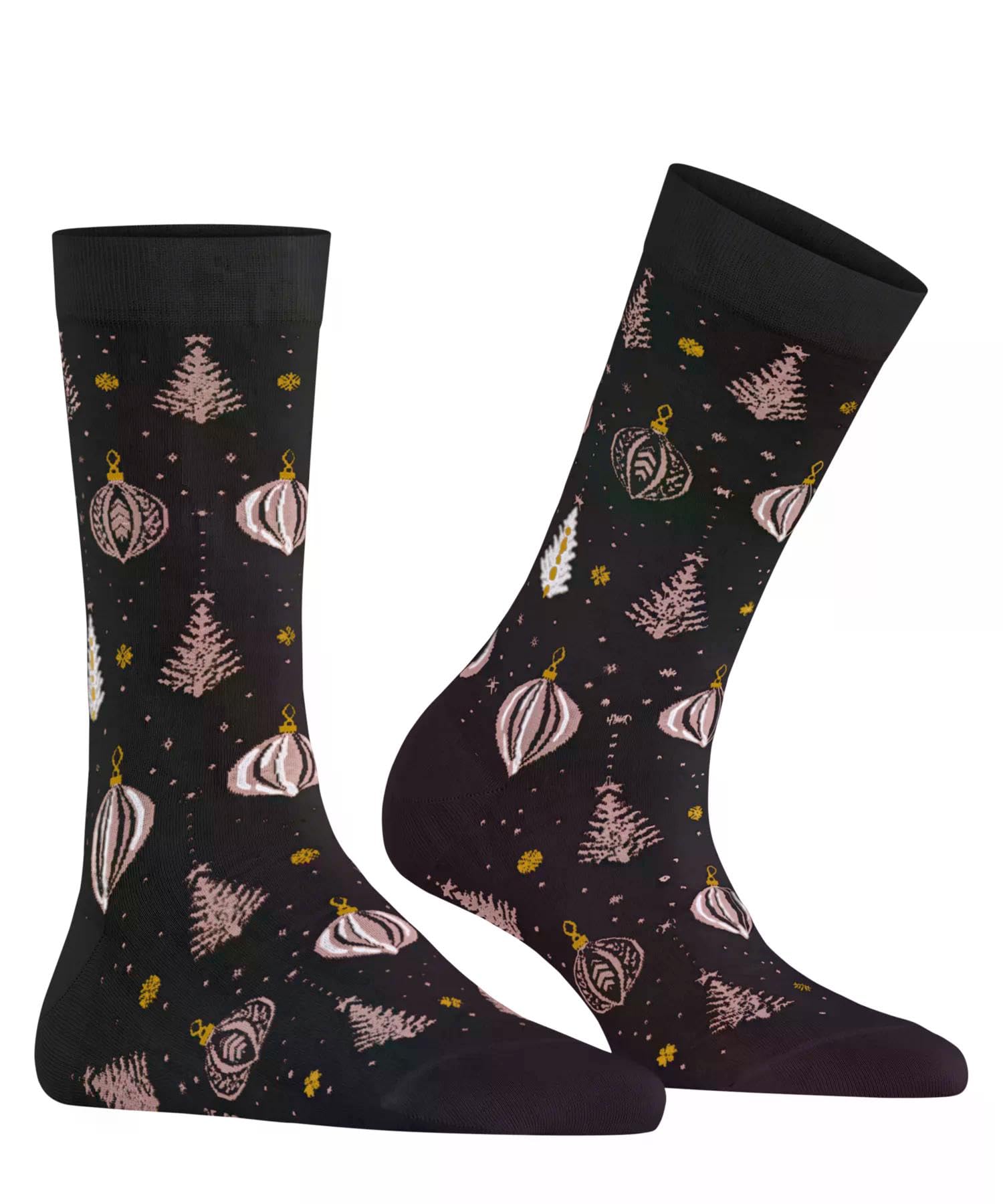 falke-holy-night-socken-black-39-42-weihnachten-baumwolle image 3