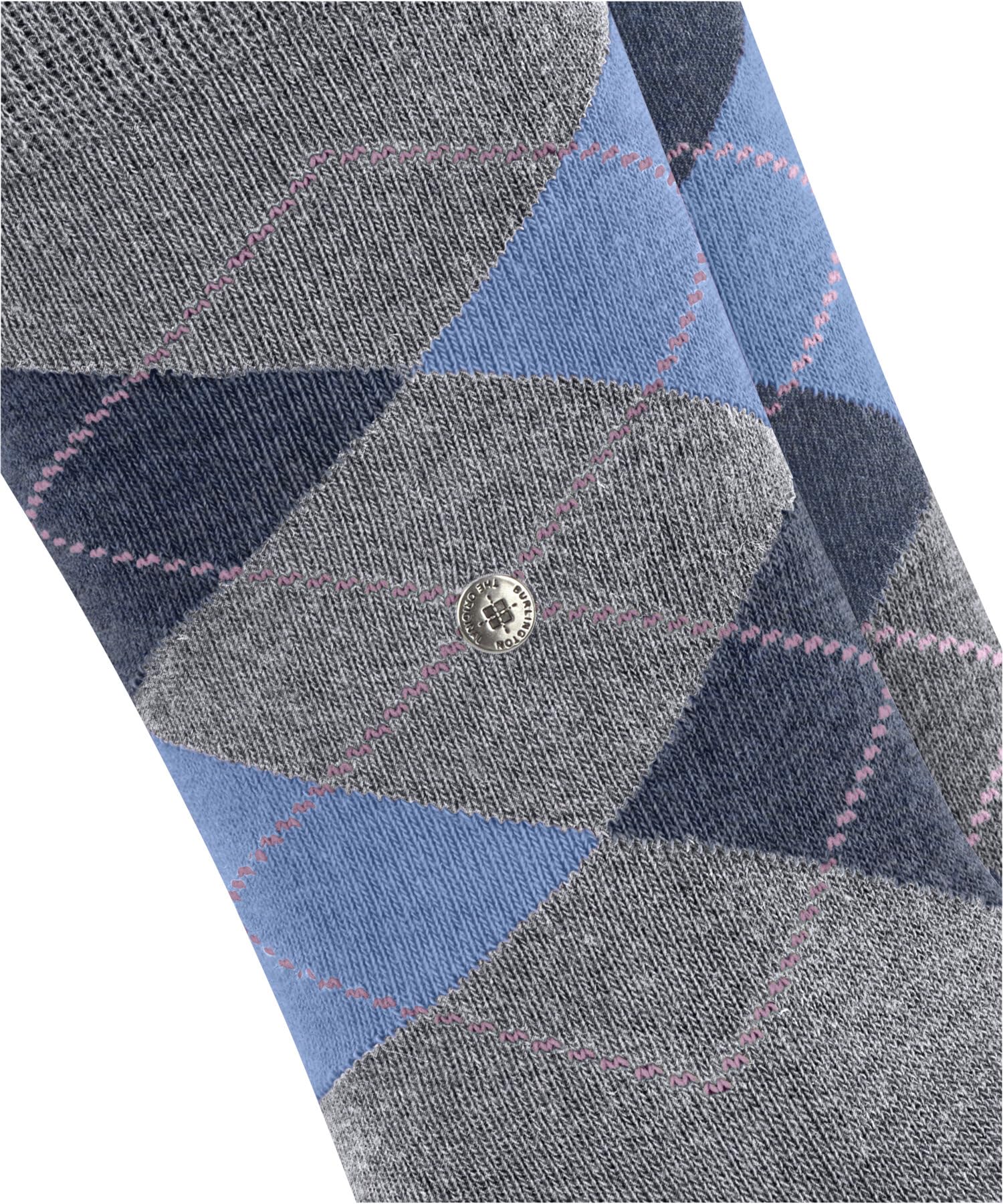 burlington-everyday-argyle-socken-arctic-melange-grau image 3