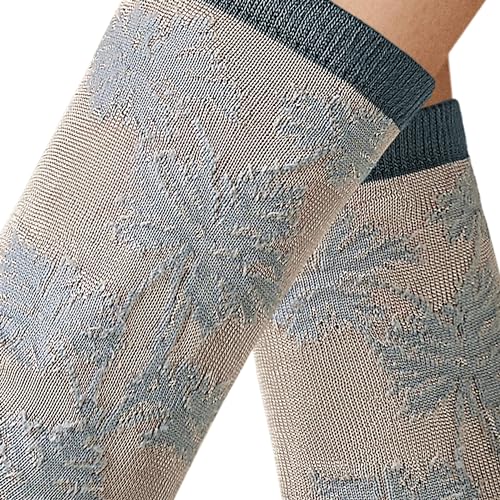 kunert-raffinesse-leaves-kurzsocken-powder-rose-transparente-bl-ttersocken image 8