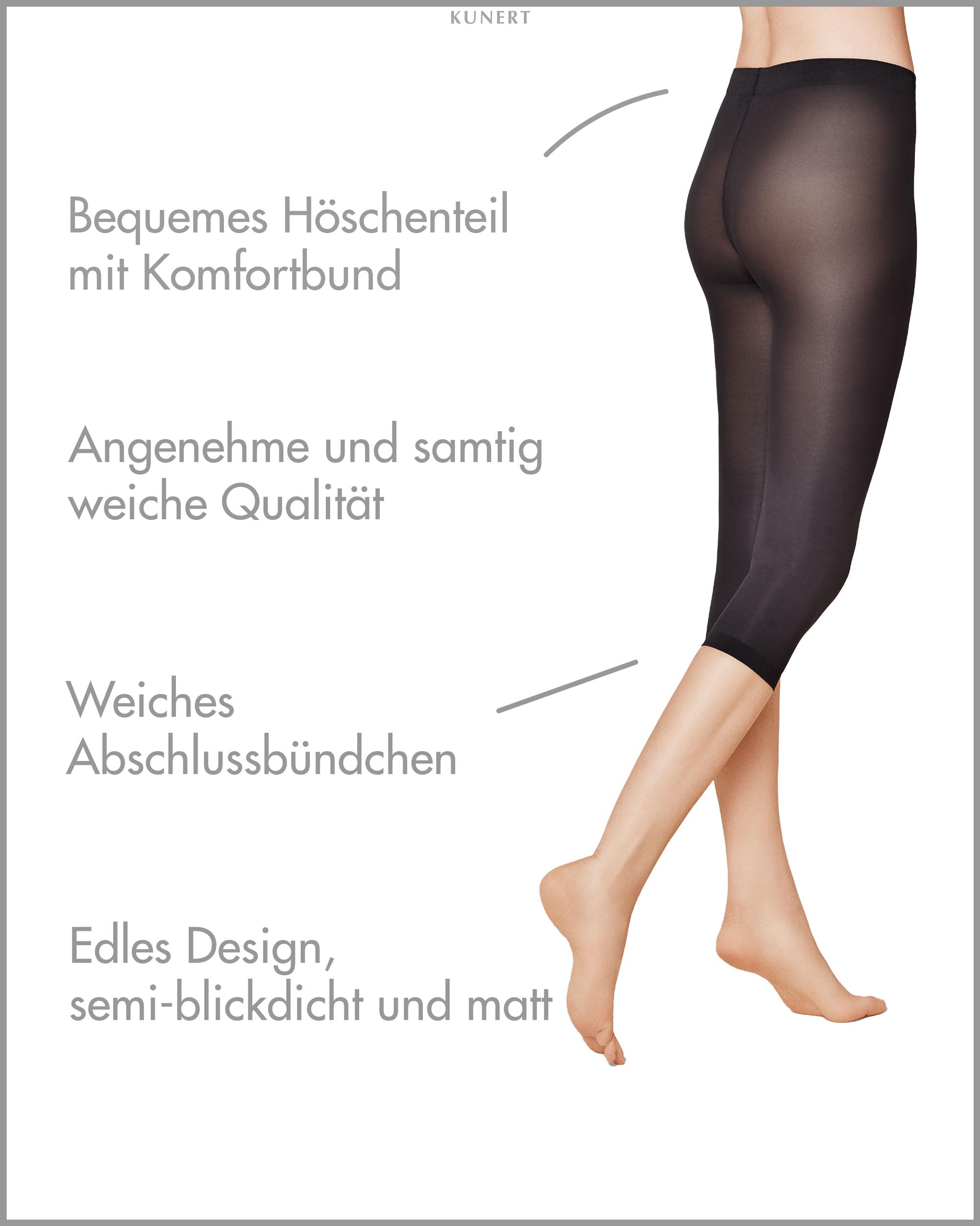 kunert-velvet-capri-leggings-3-4-schwarz-36-38-40-den image 3