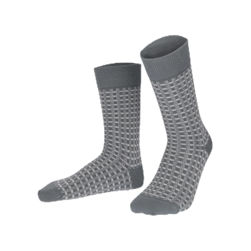 hudson-only-link-herrensocken-denim-blue-kariert image 6