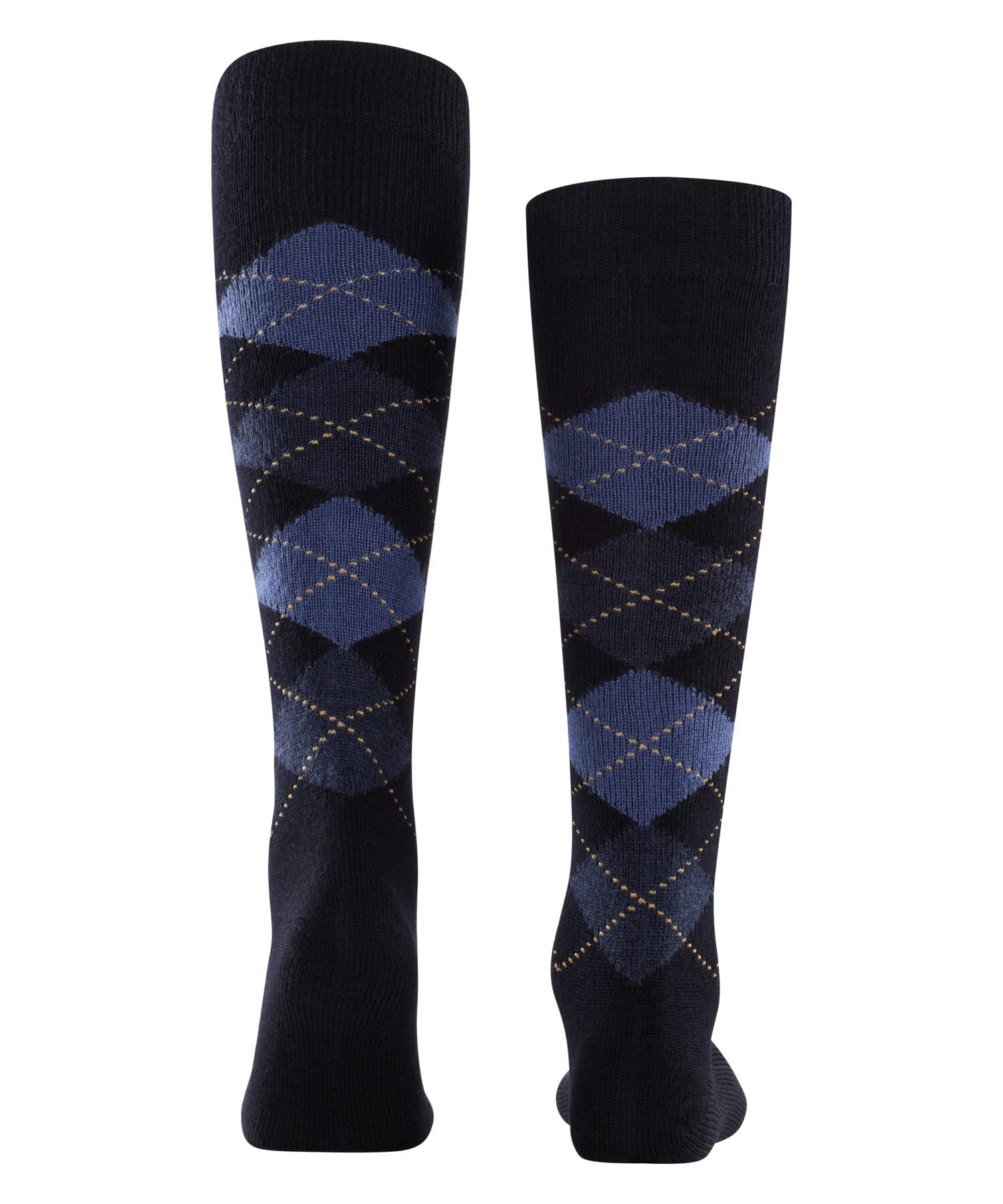 burlington-preston-kniestr-mpfe-dark-navy-1-paar-wolle-karo image 2