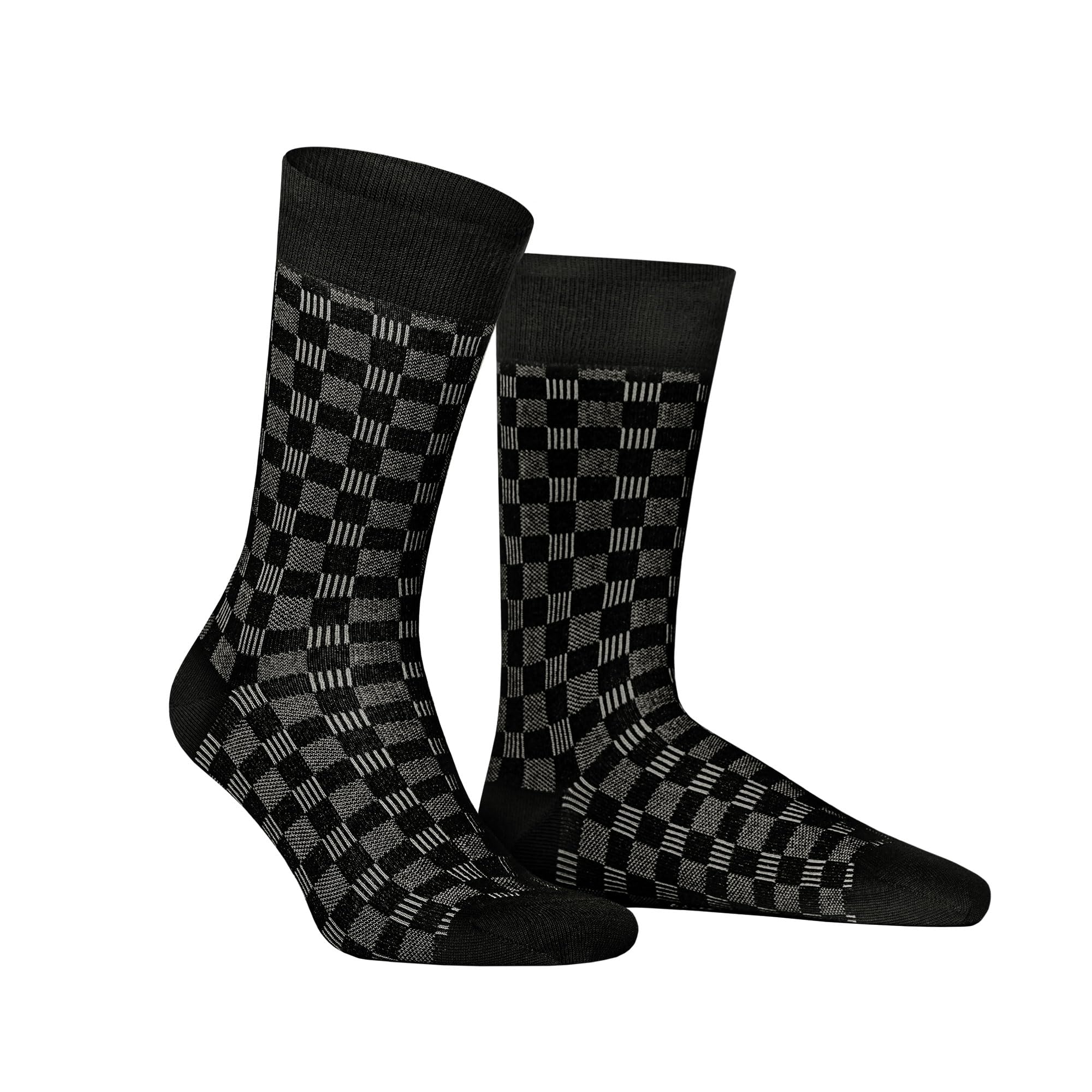 hudson-only-board-herrensocken-schwarz-39-42-schachbrett image 1