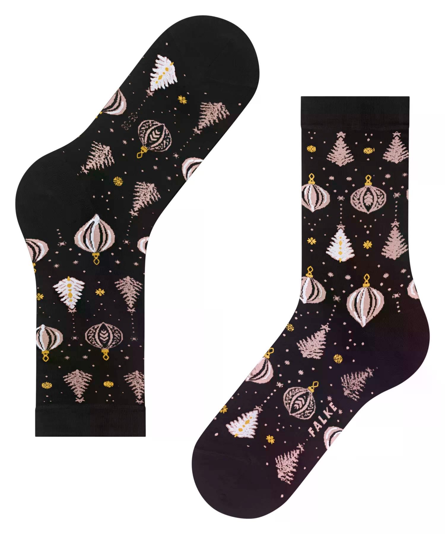falke-holy-night-socken-black-39-42-weihnachten-baumwolle image 5