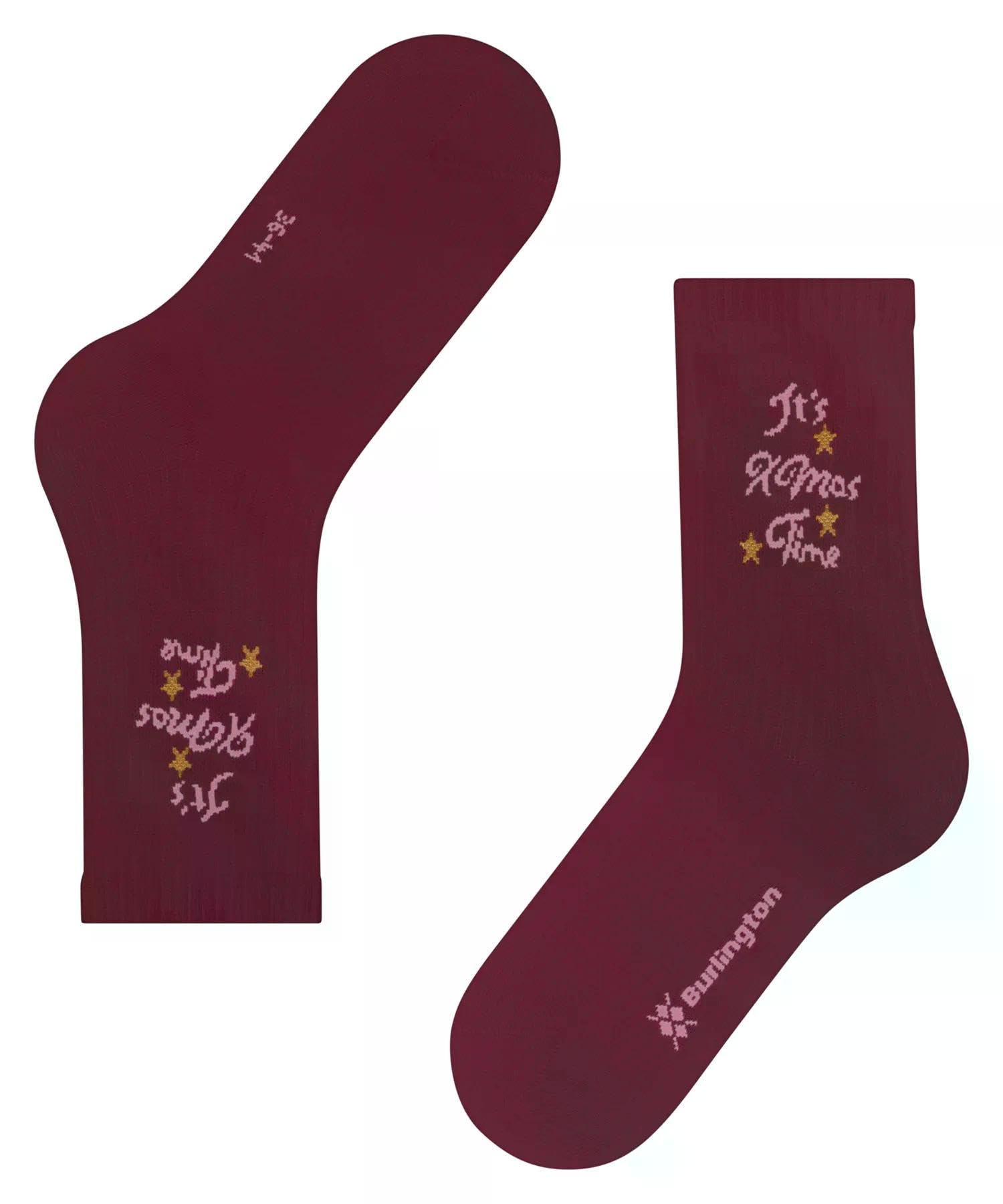 burlington-x-mas-rib-damensocken-baumwolle-rot-wine-8010 image 5