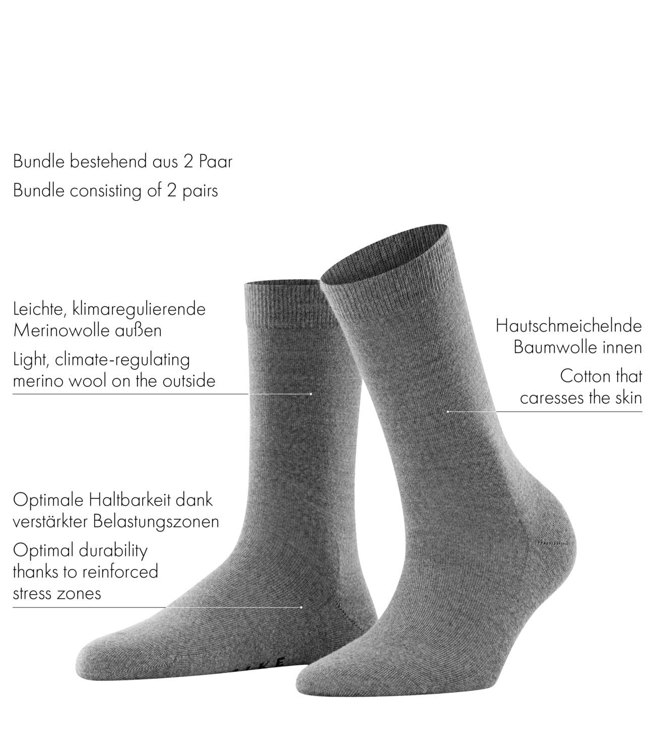 falke-softmerino-socken-wolle-2-paar-damen-37-38-schwarz image 3