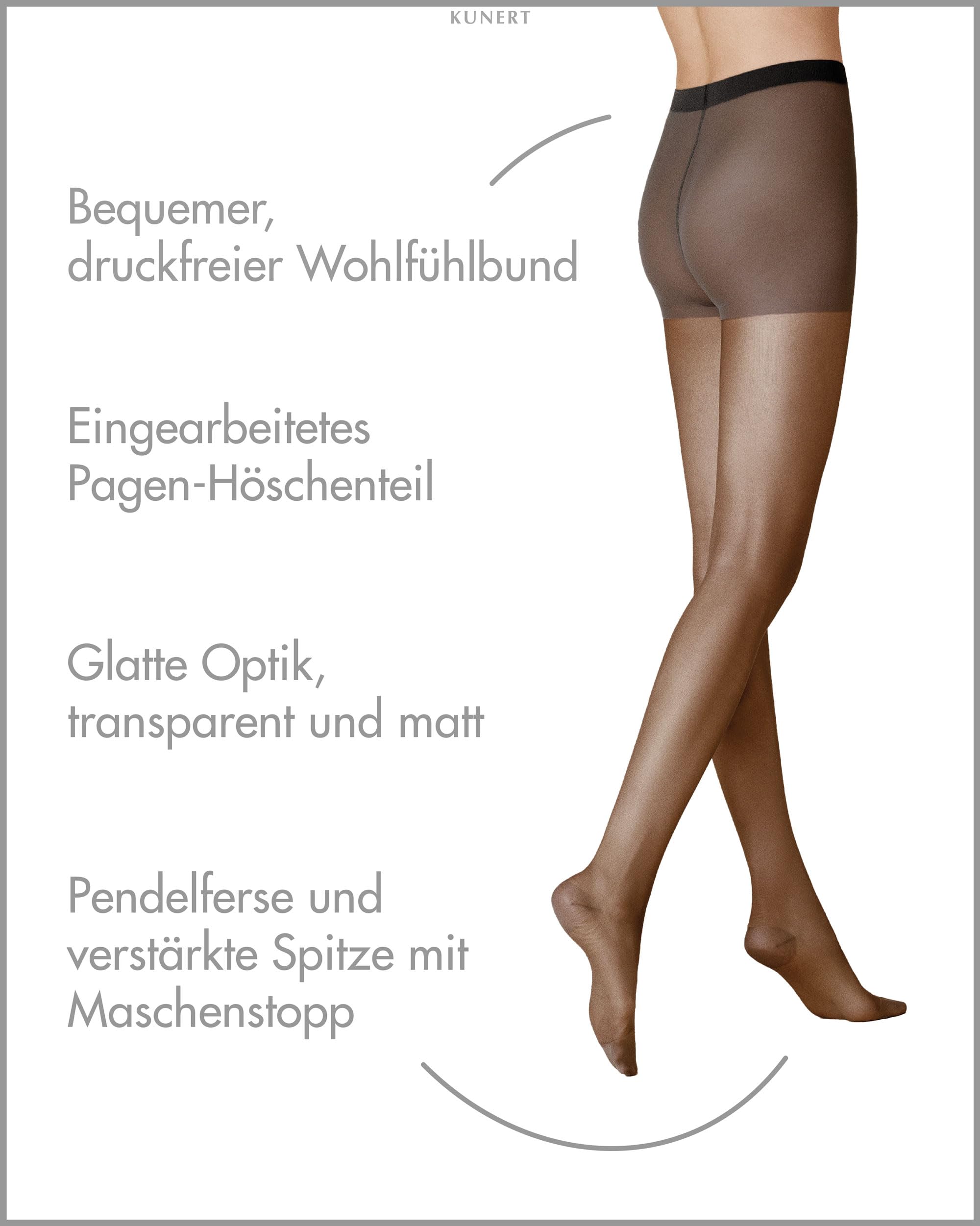kunert-glatt-softig-20-den-feinsocken-schwarz-38-40-matt image 2