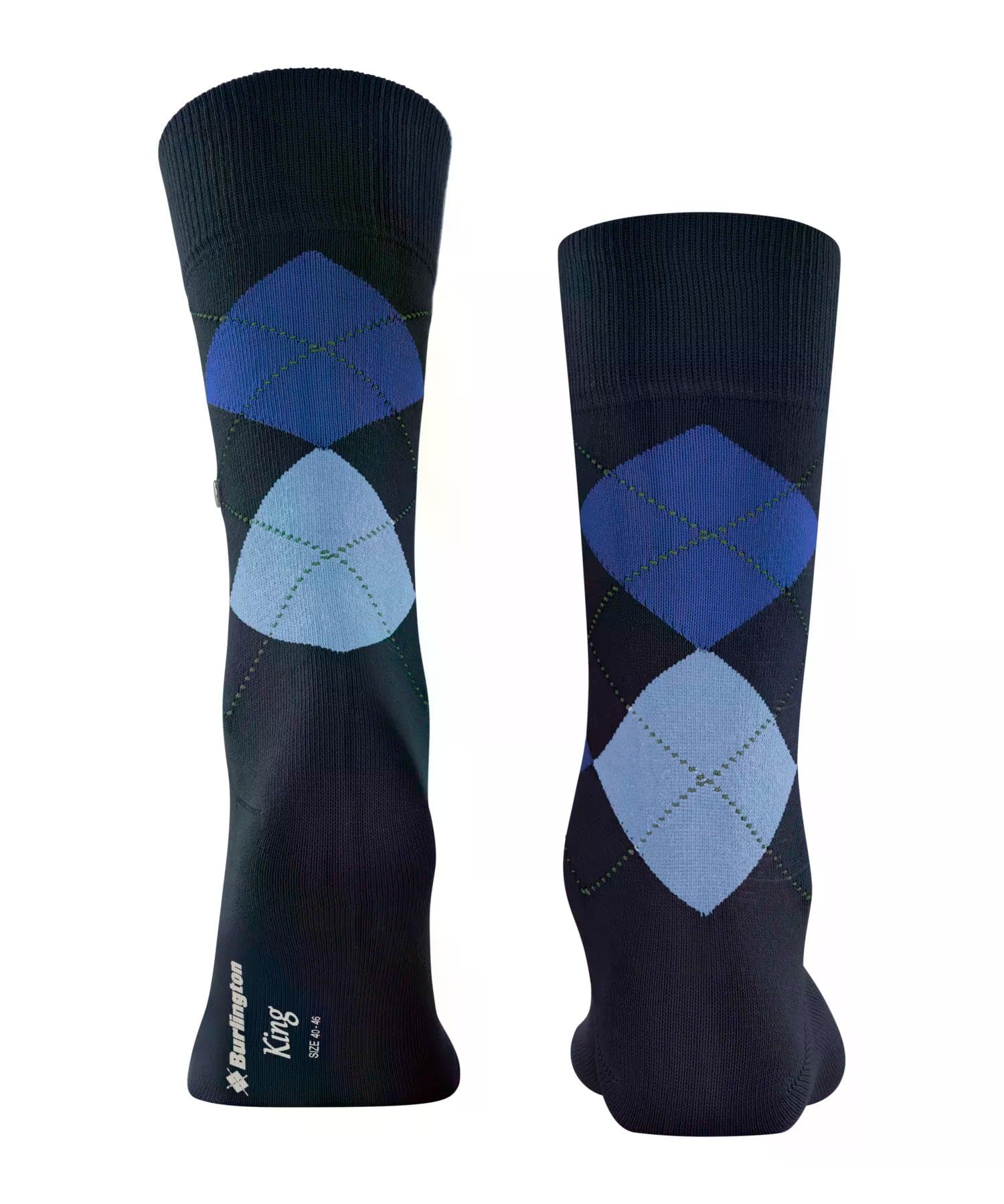 burlington-king-herren-socken-marine-40-46-argyle-baumwolle image 2