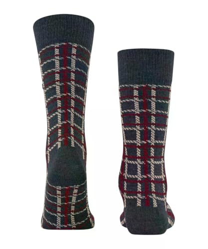 burlington-grid-socken-kaschmir-blau-navy-melange-einfarbig image 8