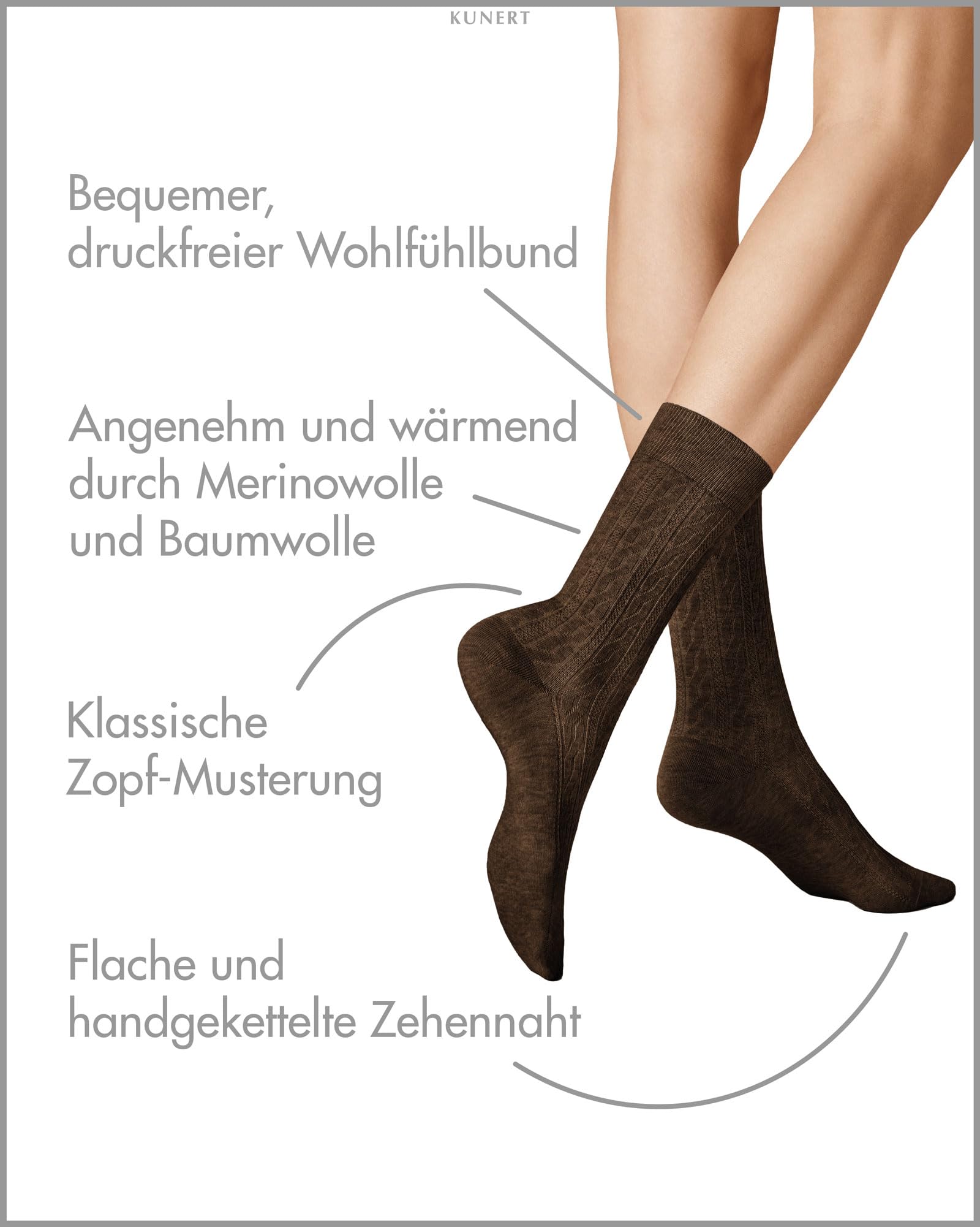kunert-wool-care-winter-dreams-socken-schwarz-39-42 image 2