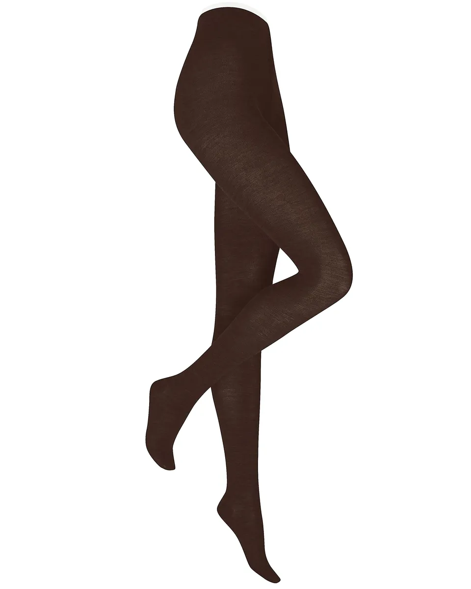 kunert-soft-wool-cotton-strumpfhose-darkbrown-38-40-wolle image 1