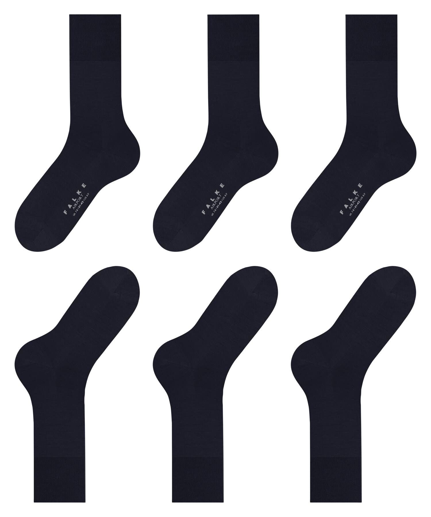 falke-airport-herren-socken-3er-pack-schwarz-43-44-wolle image 6