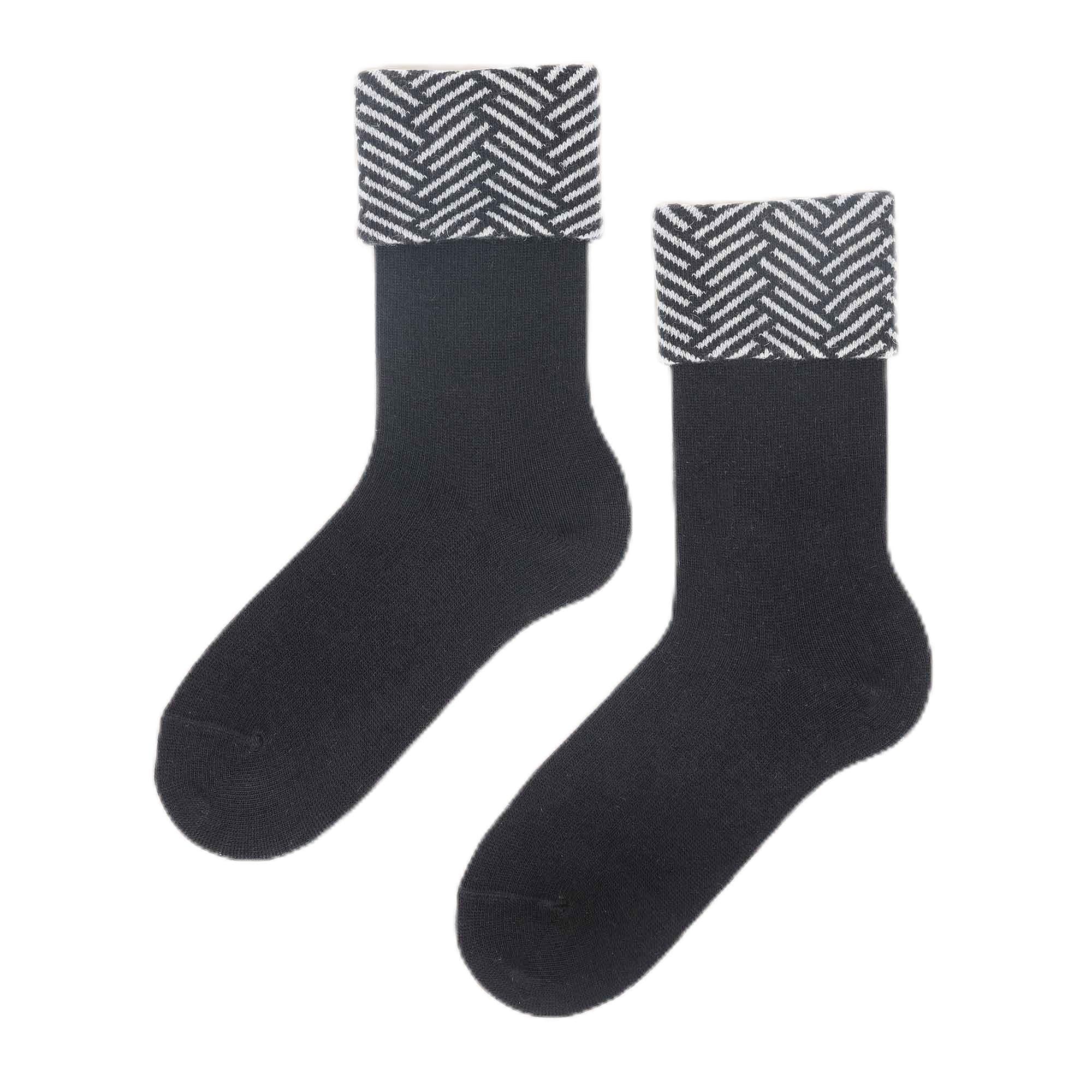 kunert-raffinesse-fold-up-socken-schwarz-35-38-umschlag image 1