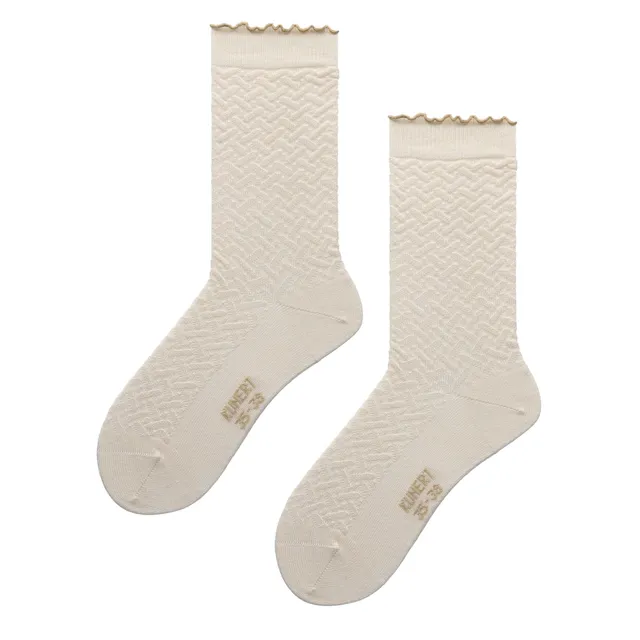 kunert-raffinesse-fantastic-structure-socken-offwhite-muster image 1