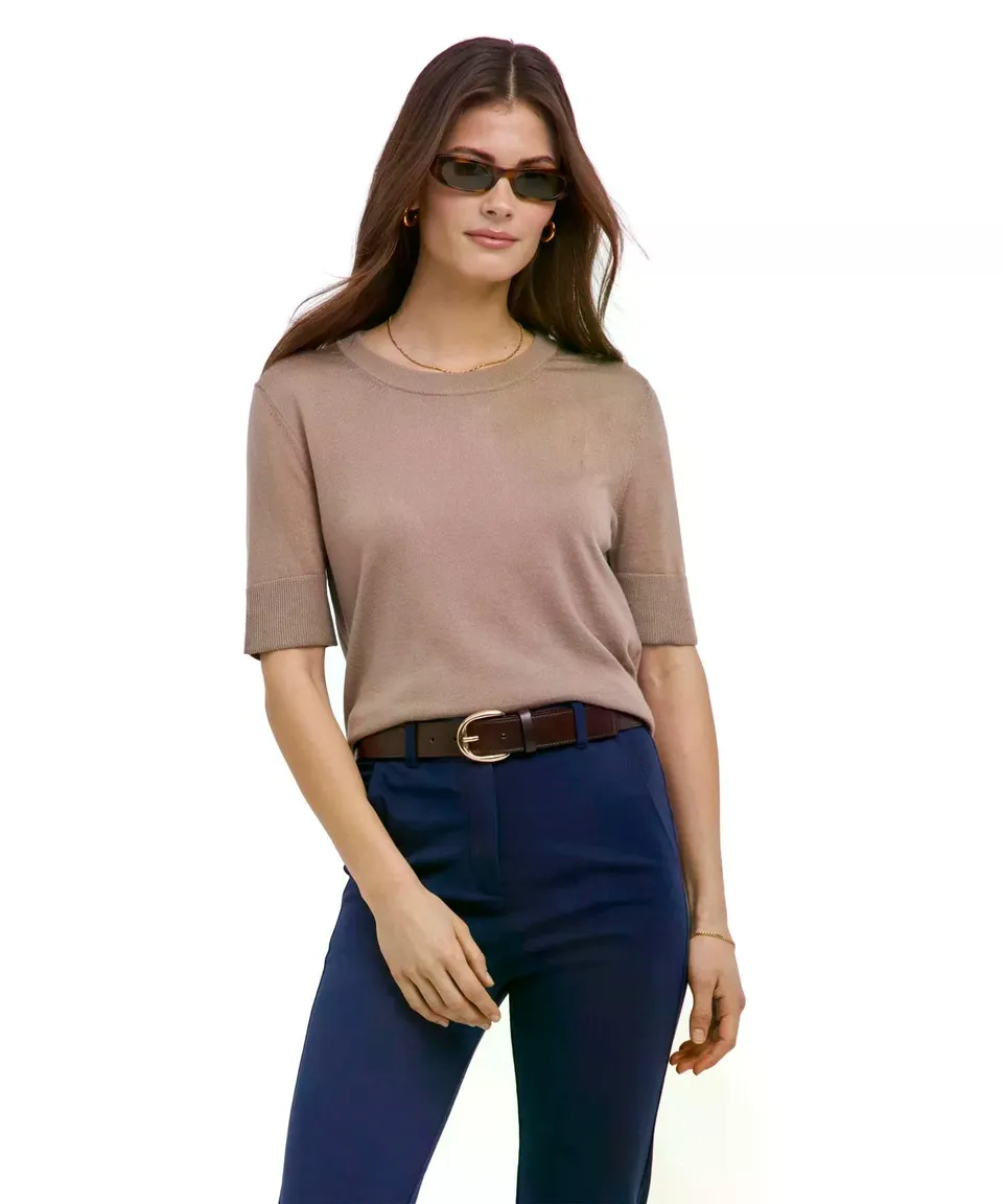 falke-merino-new-merino-kurzarmshirt-beige-sesame image 1