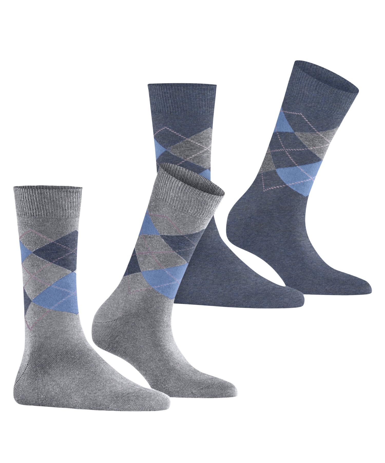 burlington-everyday-argyle-socken-arctic-melange-grau image 4