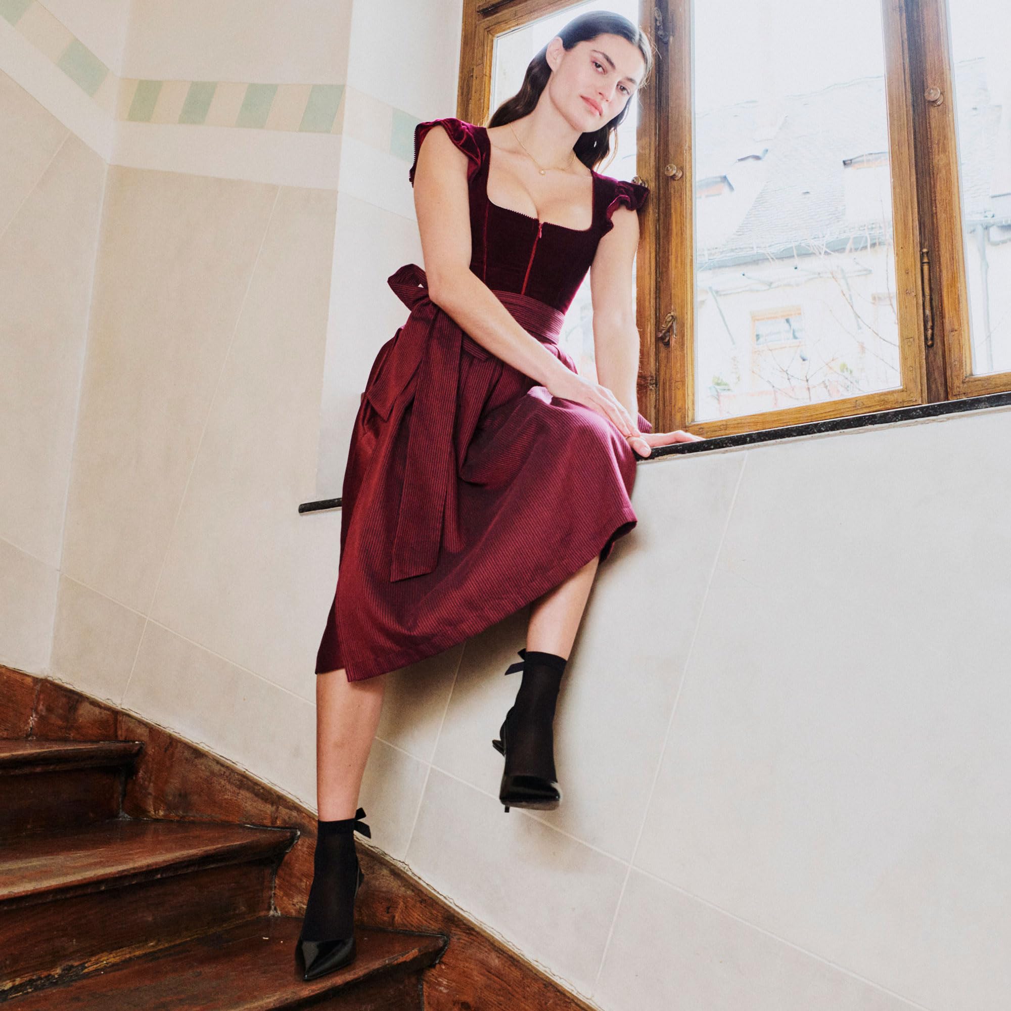 kunert-heritage-fine-velvet-s-ckchen-35-38-dirndl-schleife image 3