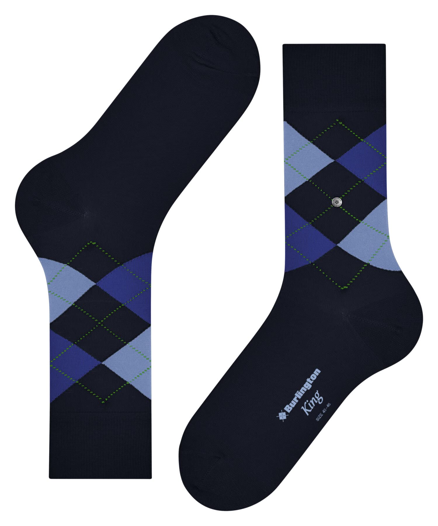 burlington-king-herren-socken-marine-40-46-argyle-baumwolle image 7