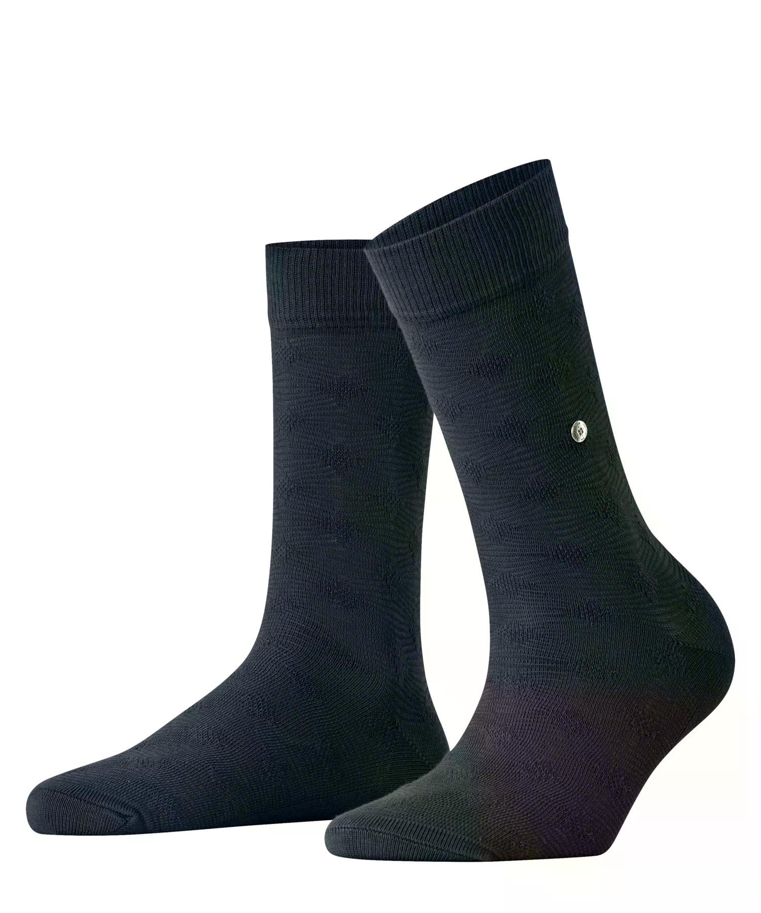 burlington-structured-dot-socken-damen-blau-marine-transparent image 1