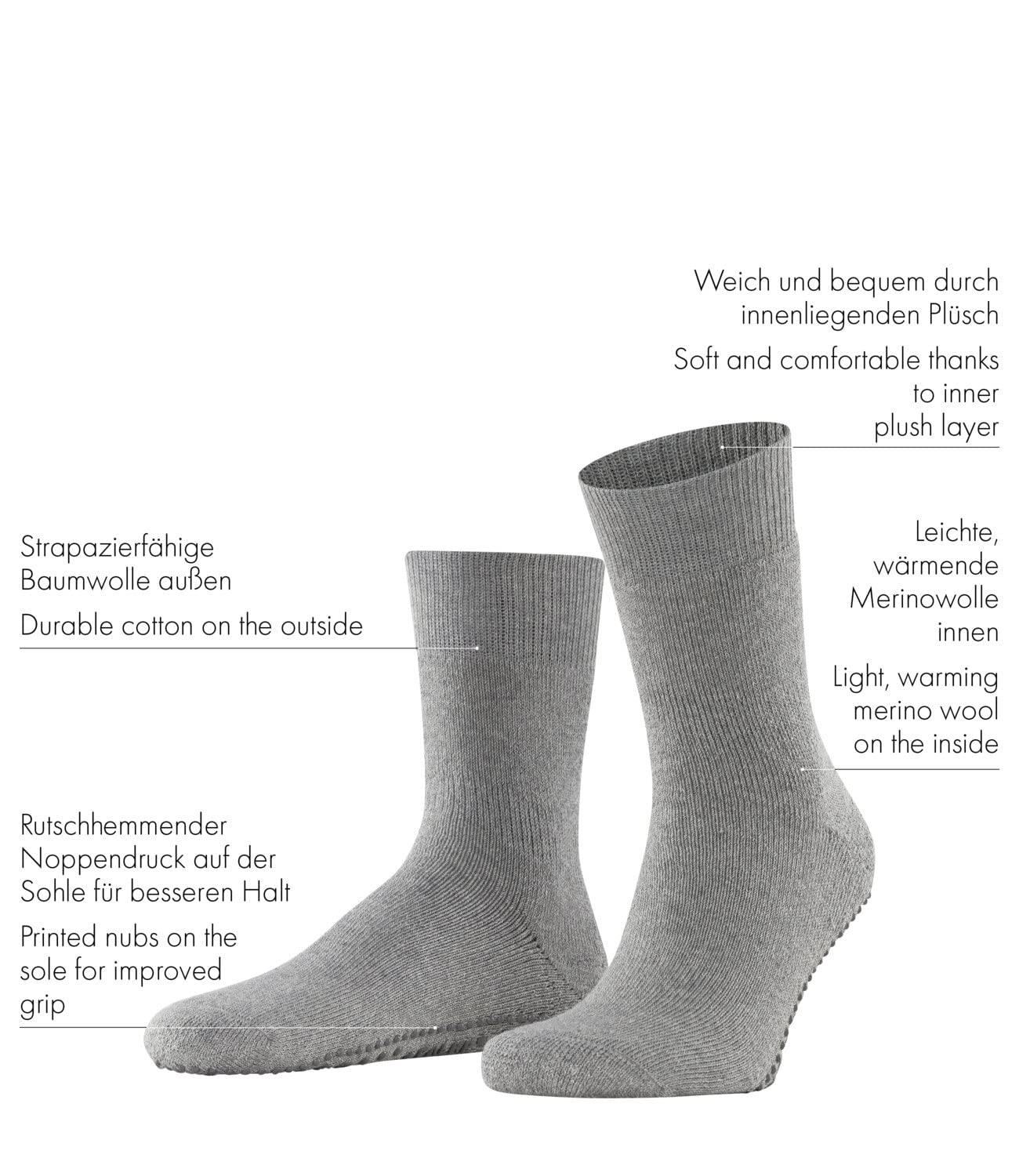 falke-homepads-herren-stoppersocken-43-46-schwarz image 3