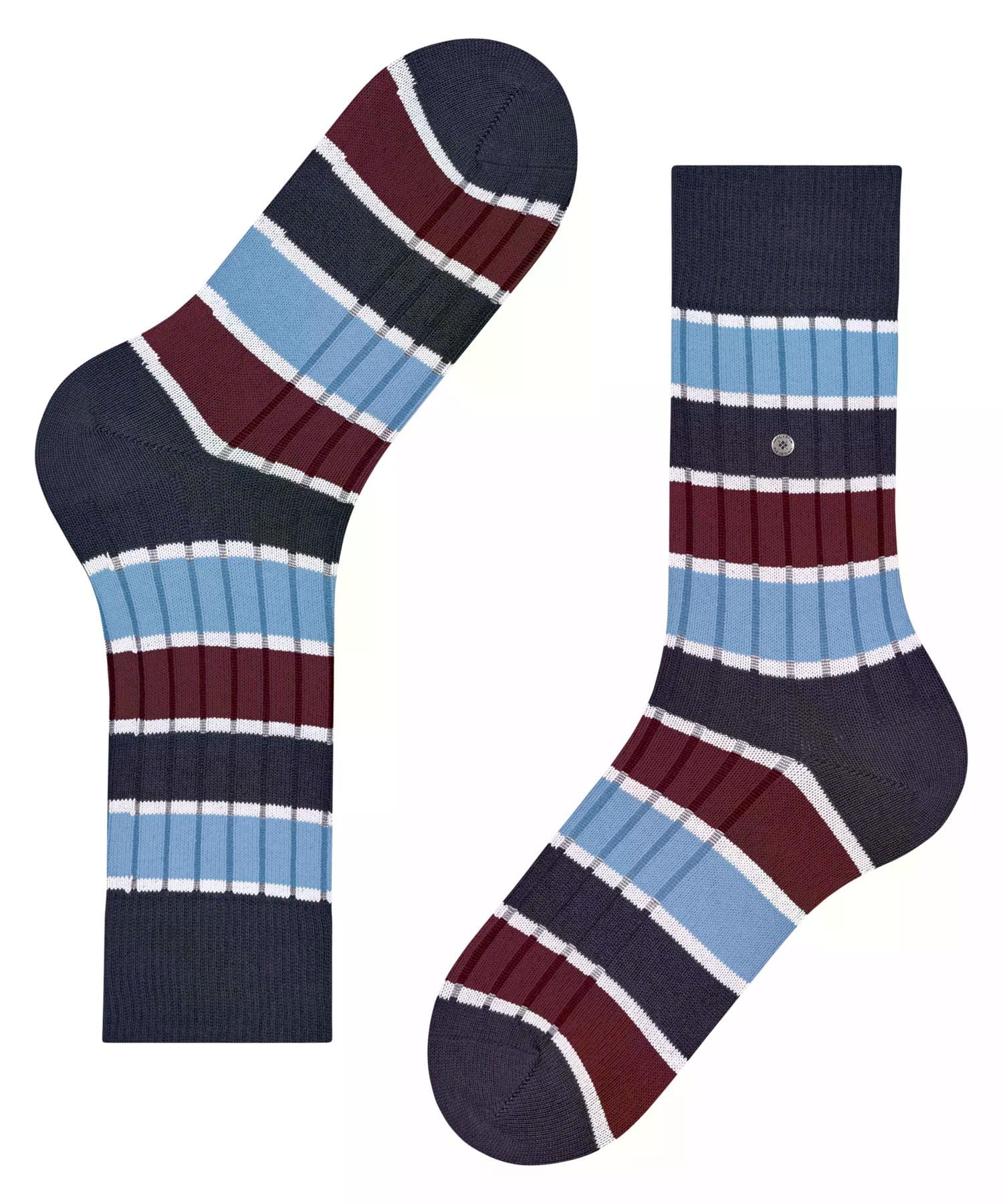 burlington-beaming-socken-baumwolle-blau-deep-blue-streifen image 5