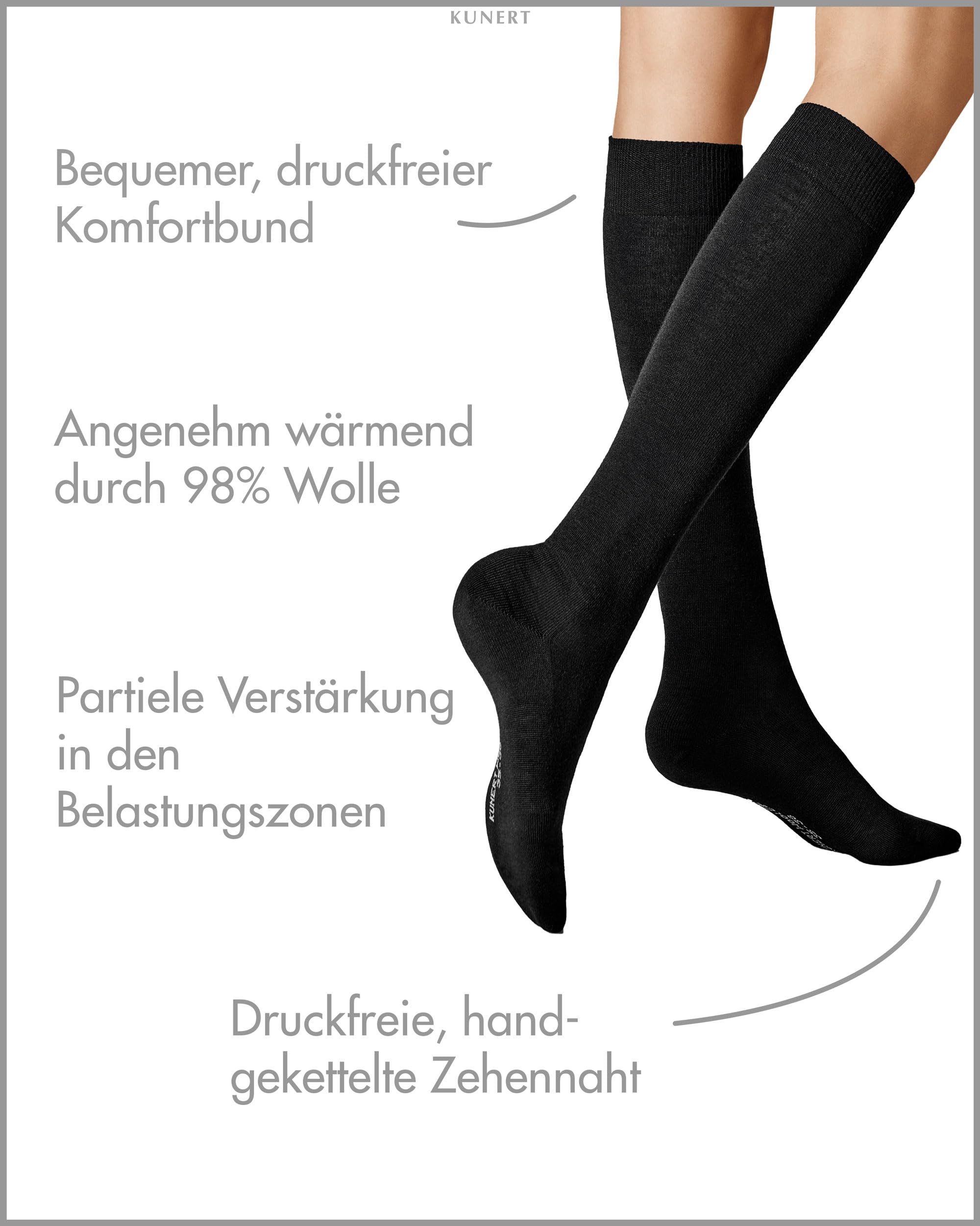 kunert-wool-care-kniestr-mpfe-schurwolle-39-42-anthrazit image 3