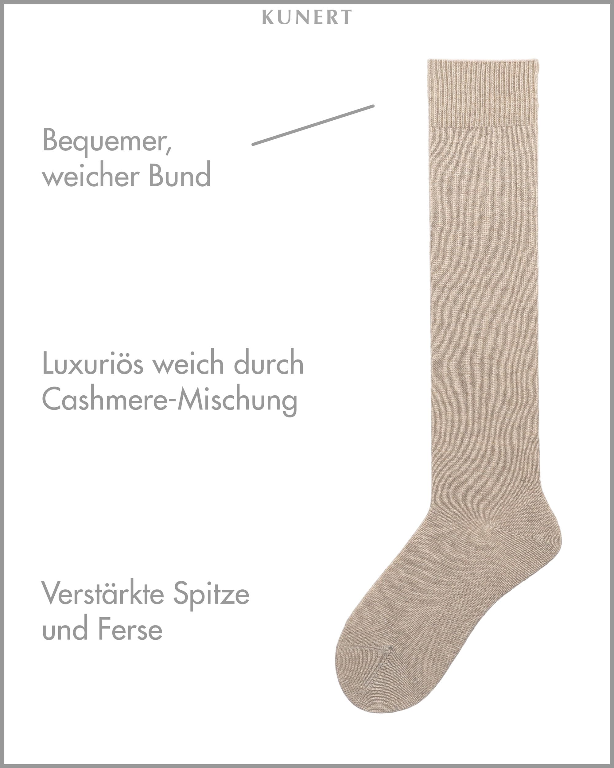 kunert-wool-care-cosy-cashmere-kniestr-mpfe-beige-mel-warm image 3