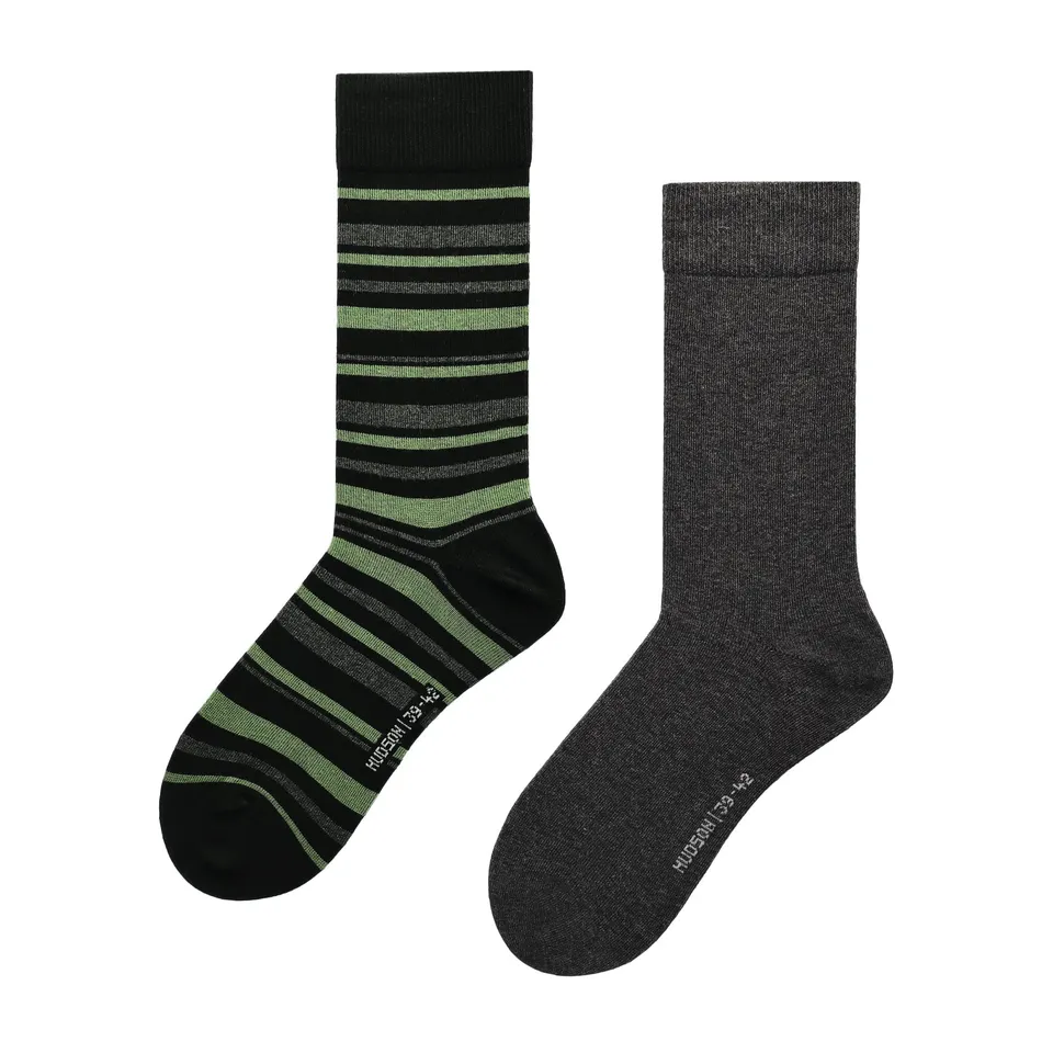 hudson-only-playful-ringlet-herrensocken-schwarz-2er-pack image 1
