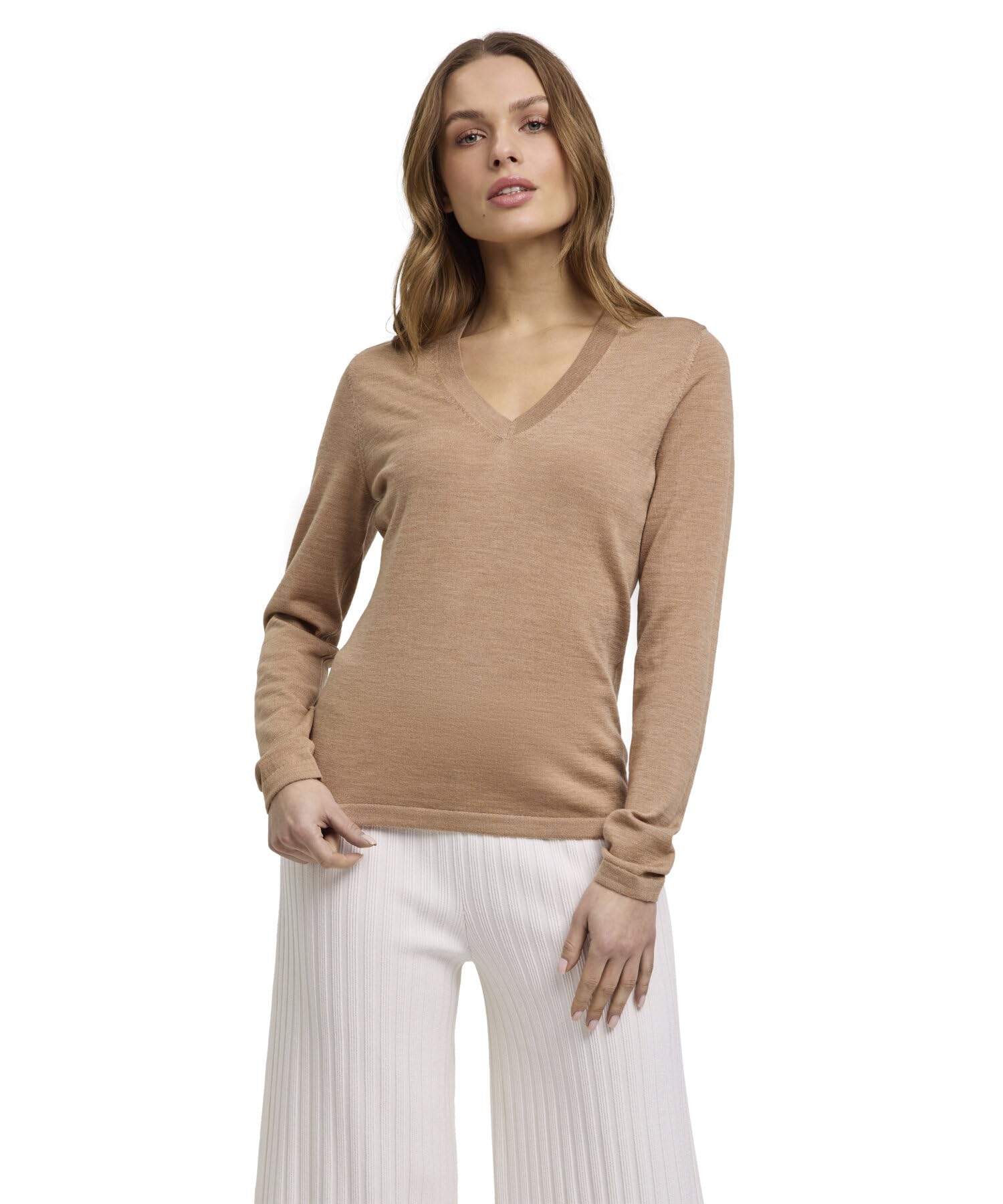falke-cotton-touch-v-neck-pullover-merinowolle-schwarz image 1
