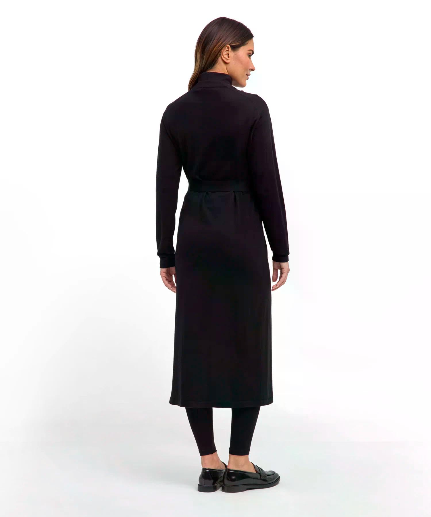 falke-favorites-x-fine-long-strickjacke-schwarz-merinowolle image 3