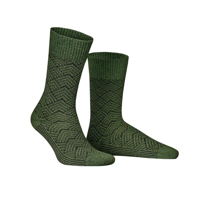 hudson-only-rare-stricksocken-retro-muster-forest-39-42 image 1