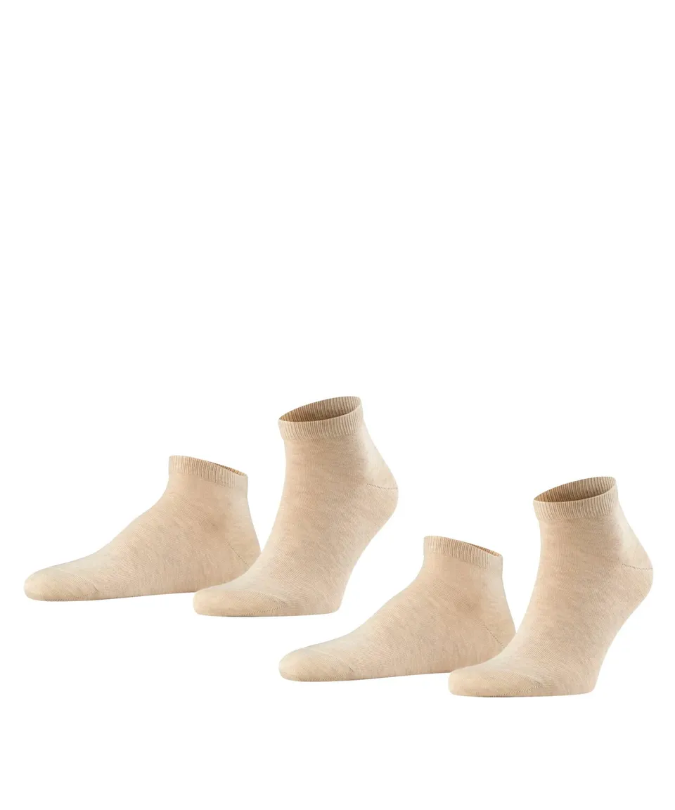 falke-happy-sneakersocken-baumwolle-2-pack-schwarz image 1