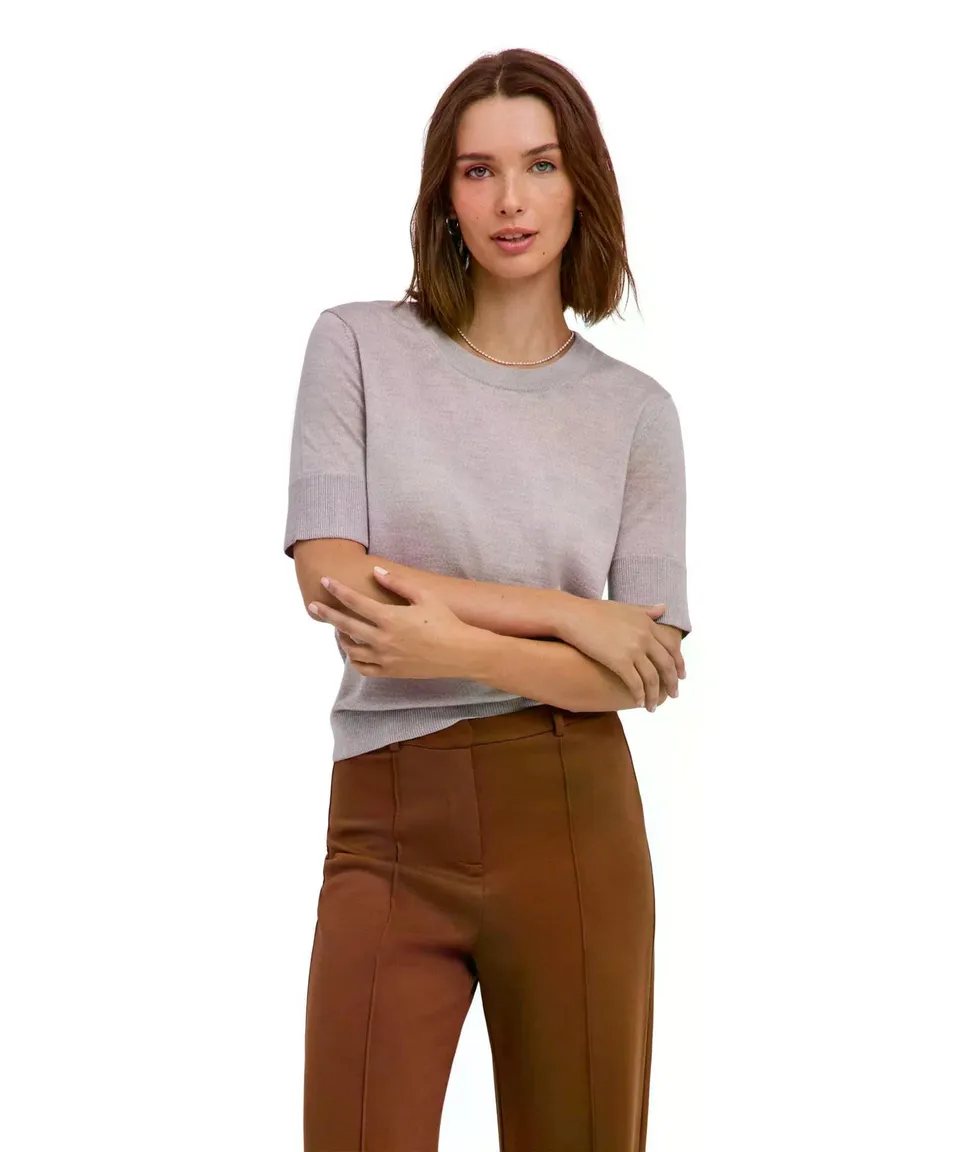 falke-merino-basic-kurzarmshirt-damen-beige-merinowolle image 1