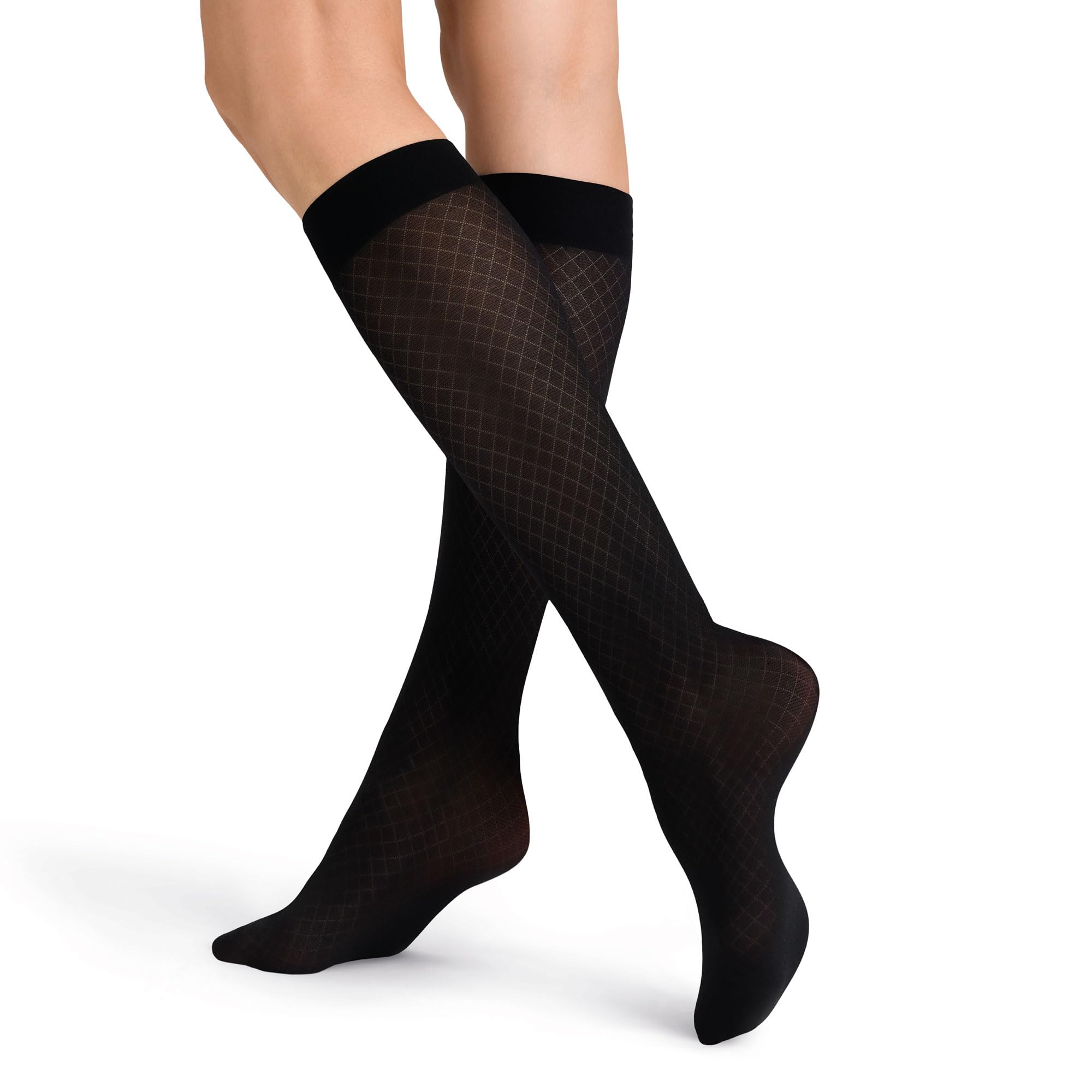 hudson-relax-cozy-diamond-kniestr-mpfe-40-den-schwarz-35-38 image 1