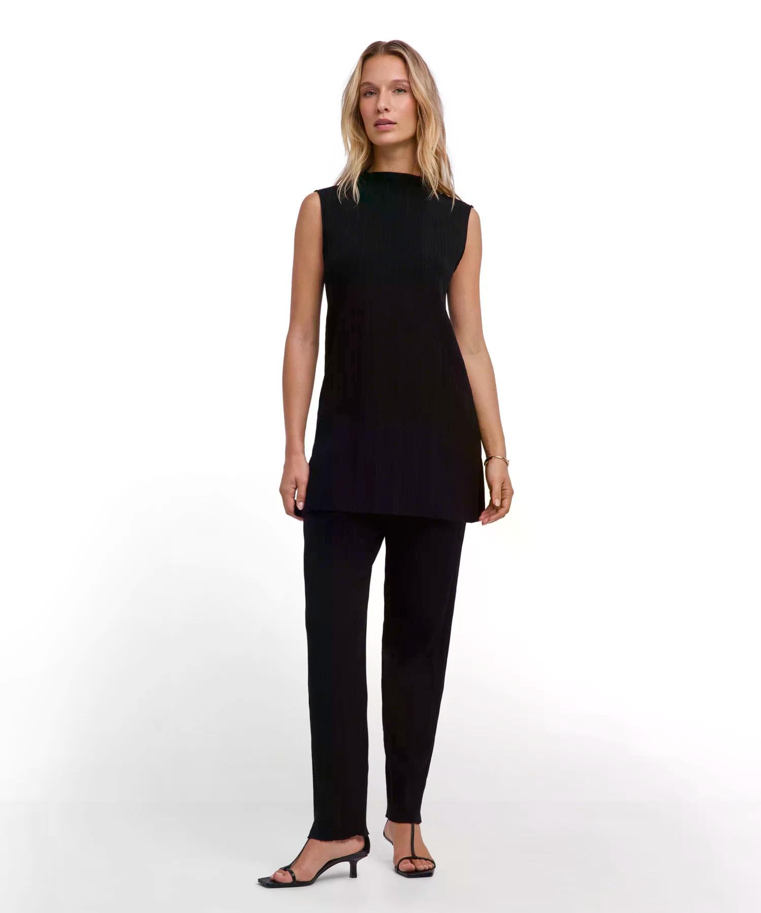 falke-cotton-touch-plissee-hose-schwarz-gr-xl-high-rise image 3