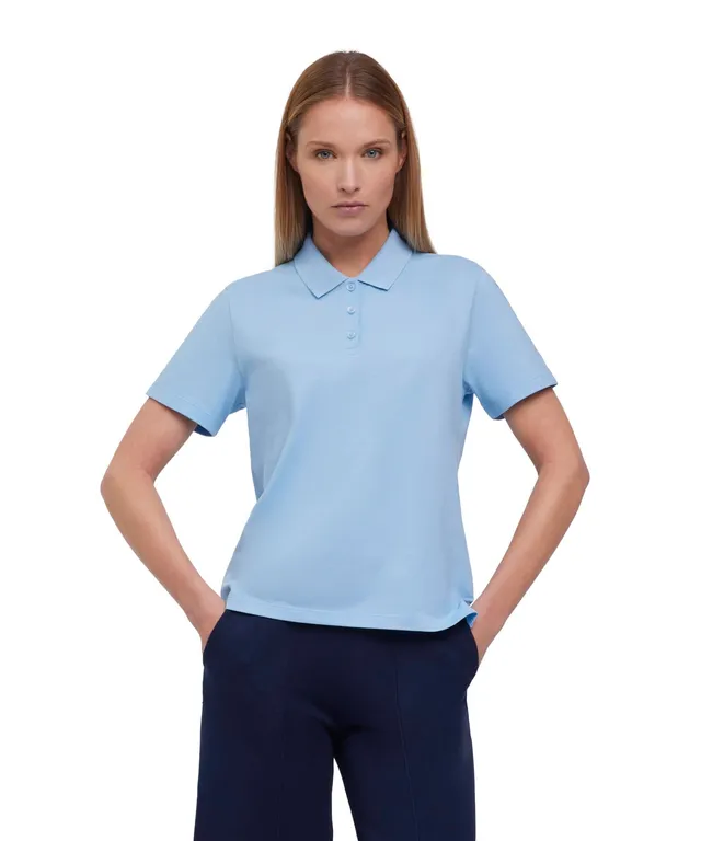 falke-cotton-touch-basic-boxy-poloshirt-damen-xxl-pima-baumwolle image 1