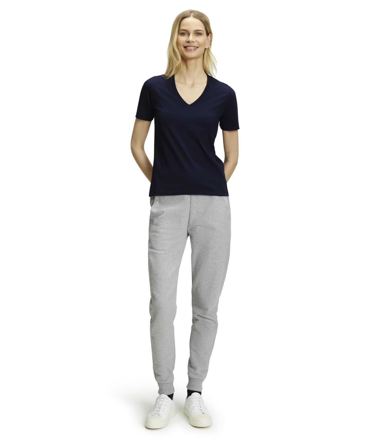 falke-true-motion-basic-v-neck-t-shirt-damen-schwarz-baumwolle image 3