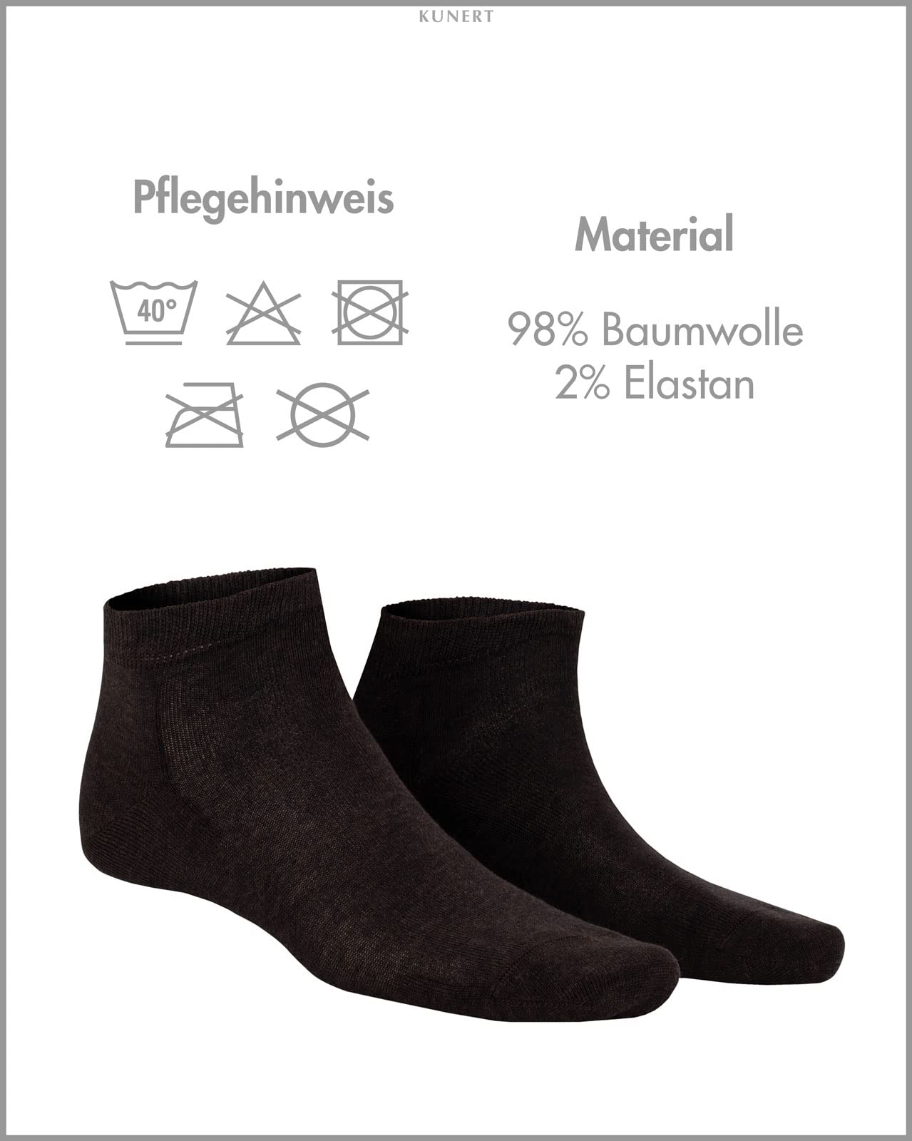 kunert-richard-sneaker-socken-brown-mel-39-42-weich image 3