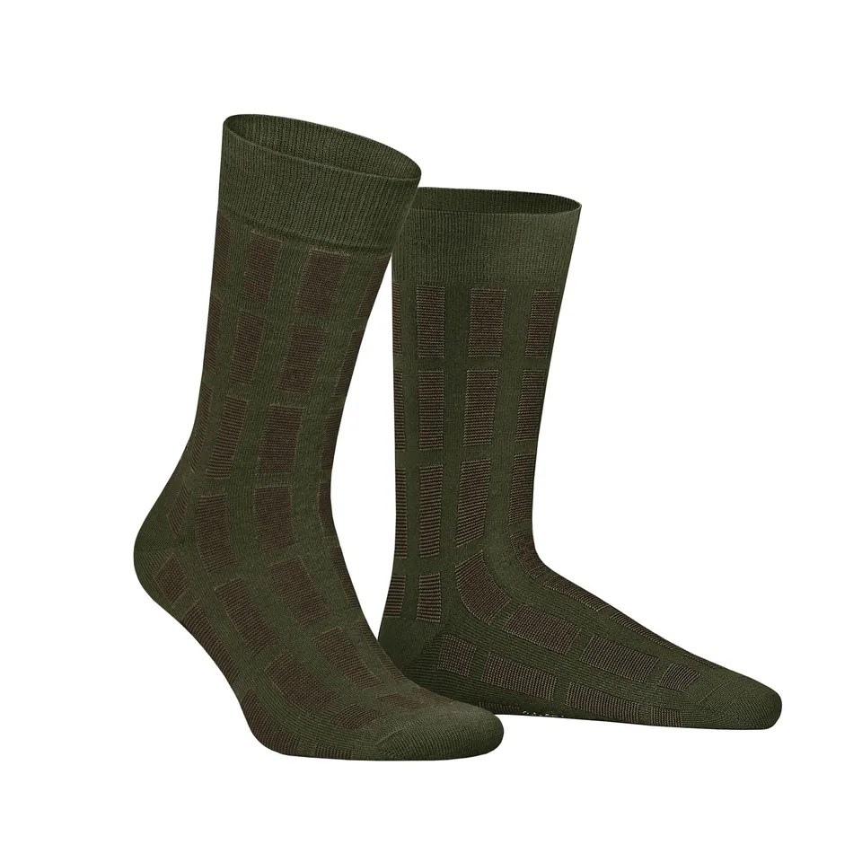 hudson-only-pin-herrensocken-army-green-baumwolle image 1