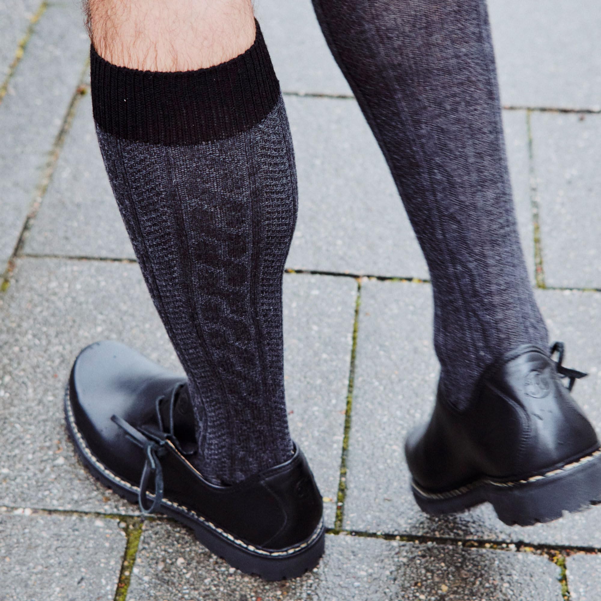 kunert-gary-heritage-socks-kniestr-mpfe-anthra-mel-43-46-merino image 2