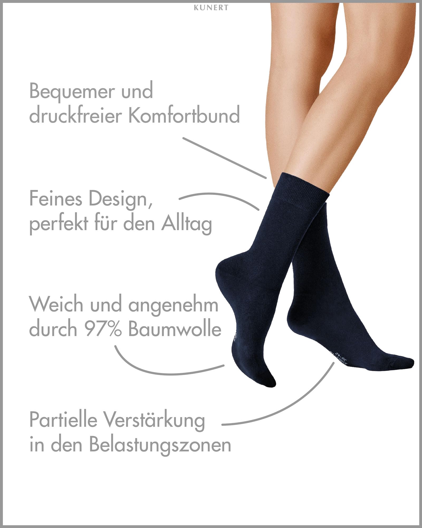 kunert-liz-damen-socken-marine-35-38-fein image 2