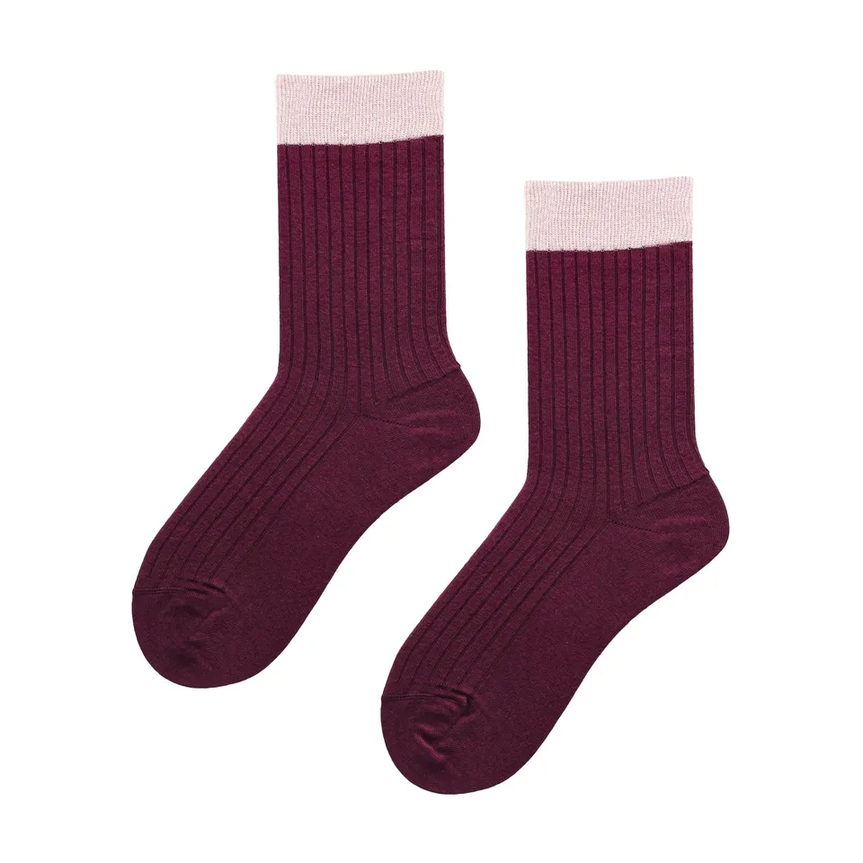 kunert-raffinesse-fantastic-rib-socken-grand-wine-merino-1er-pack image 1