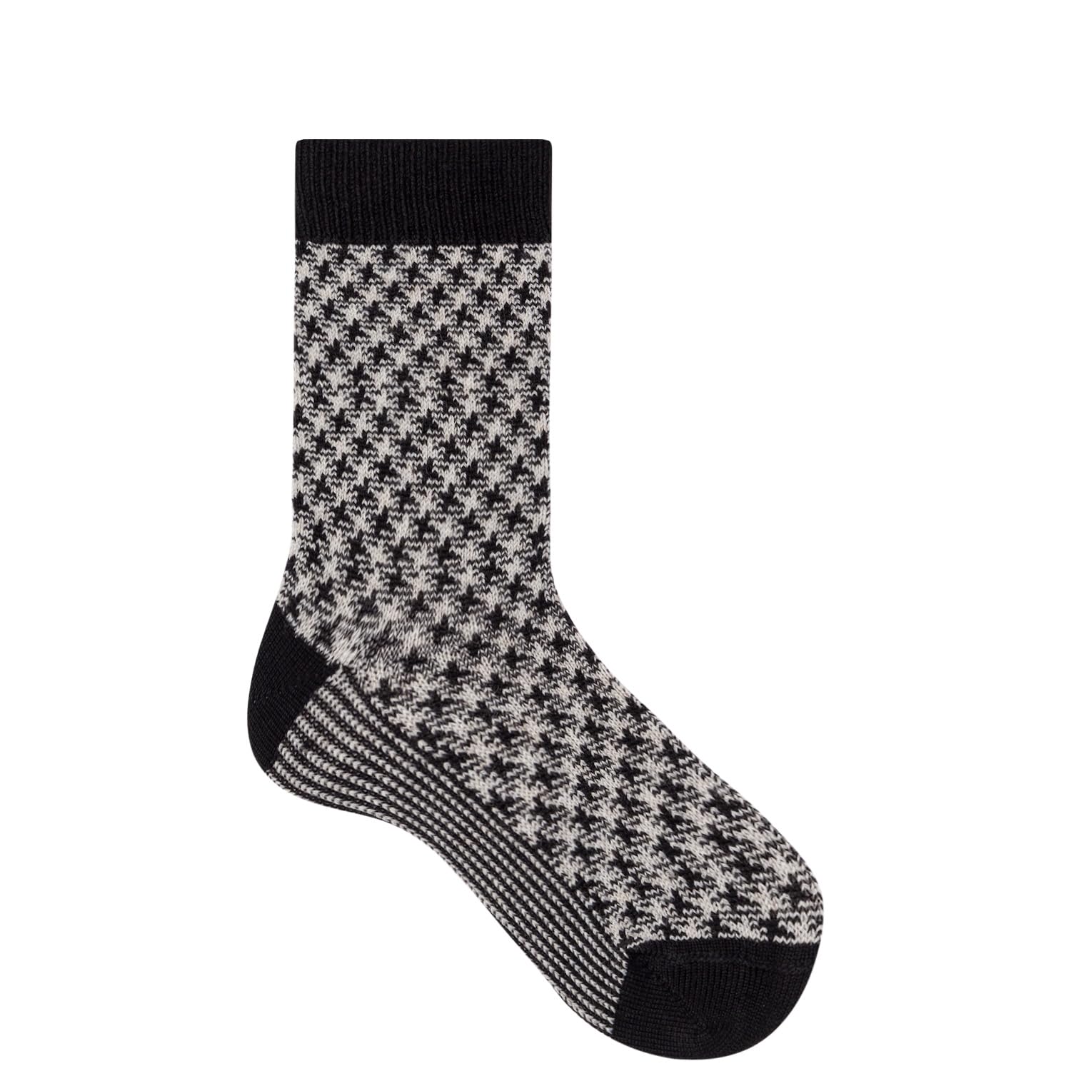 hudson-only-houndstooth-socken-black-39-42-wollmix image 3