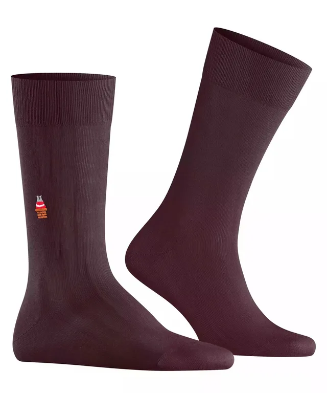 burlington-brit-style-socken-herren-rot-chianti-baumwolle image 1