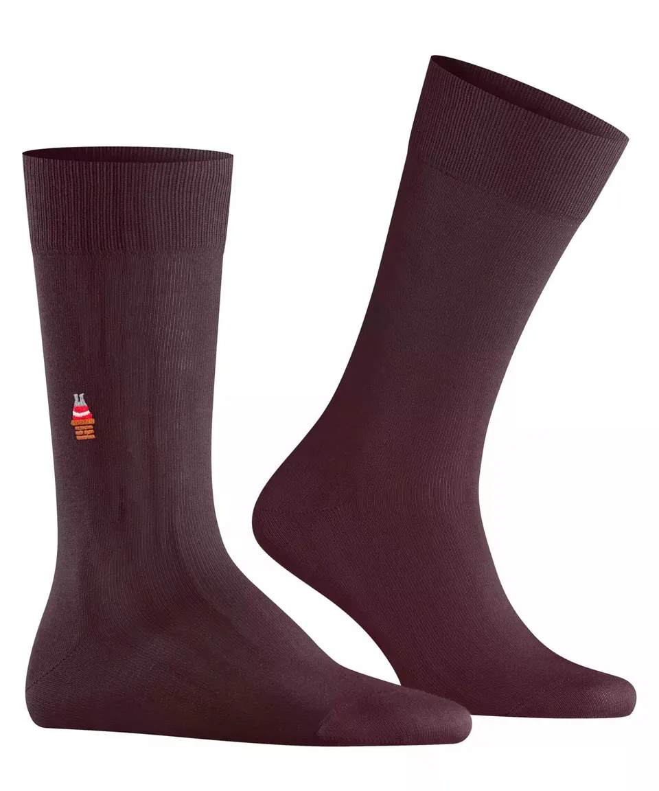burlington-brit-style-socken-herren-rot-chianti-baumwolle image 1