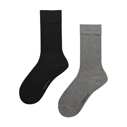 hudson-relax-playful-rib-socken-herren-schwarz-39-42-2er-pack image 7